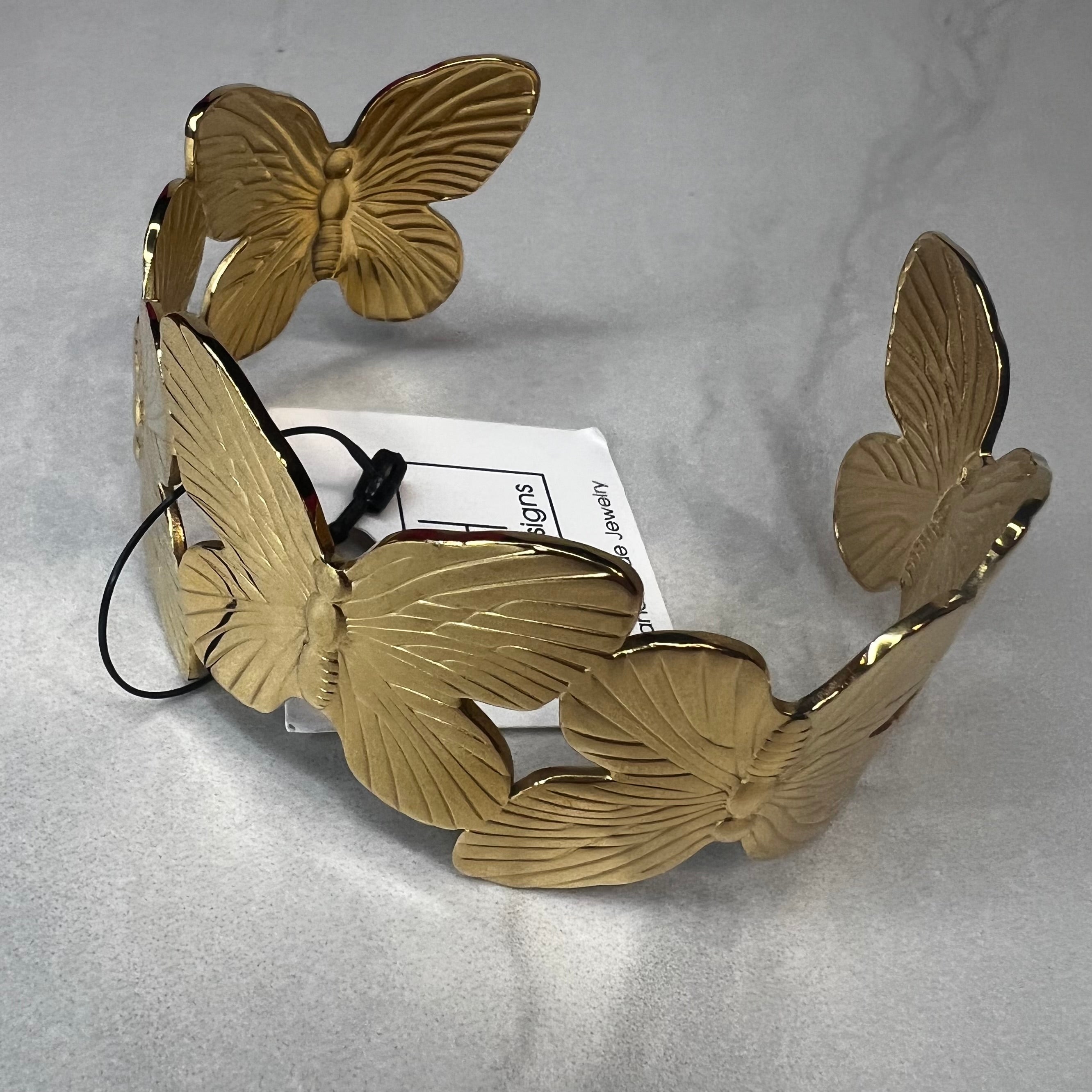 Take Me Away Gold Cuff