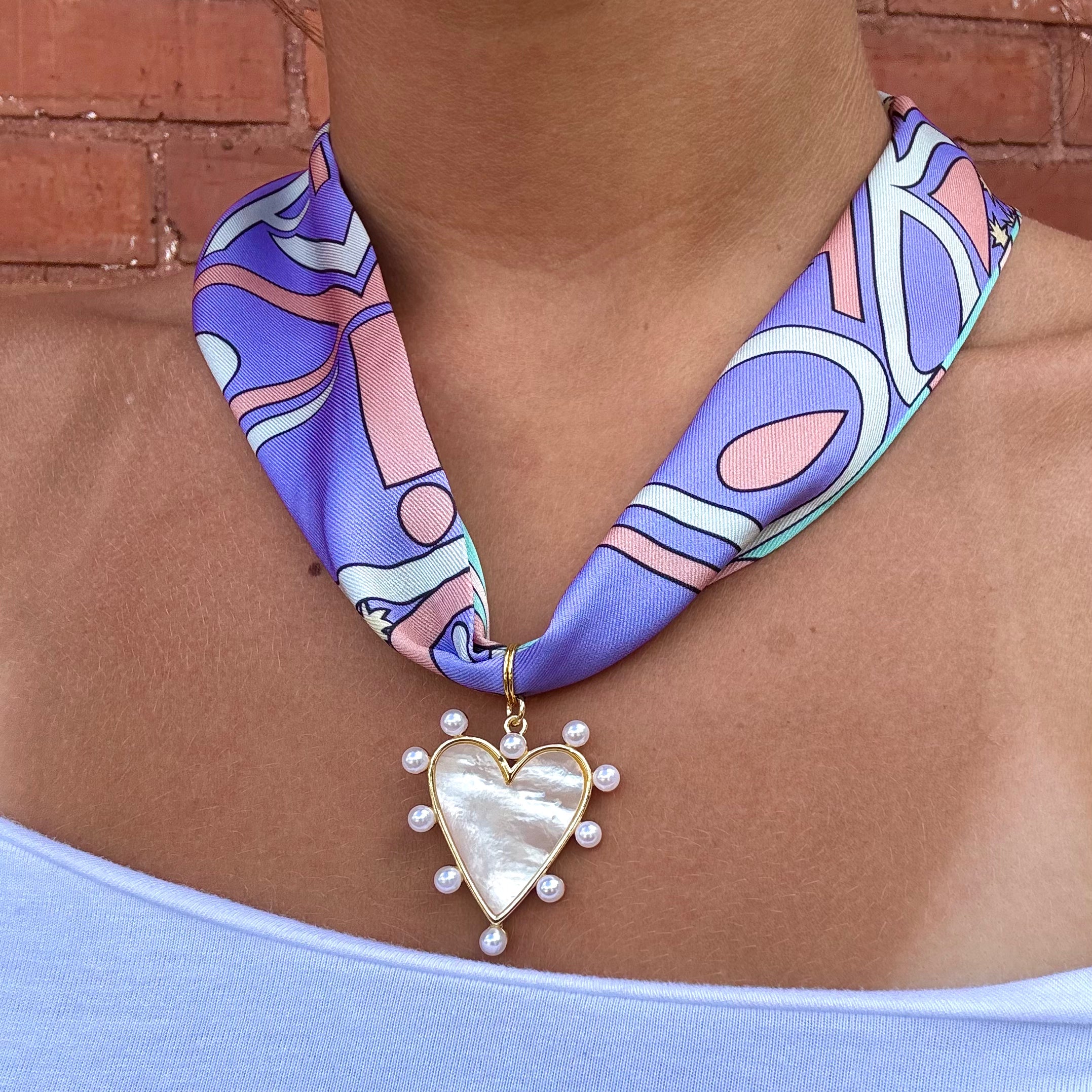 Polished Pearl Scarf Necklace