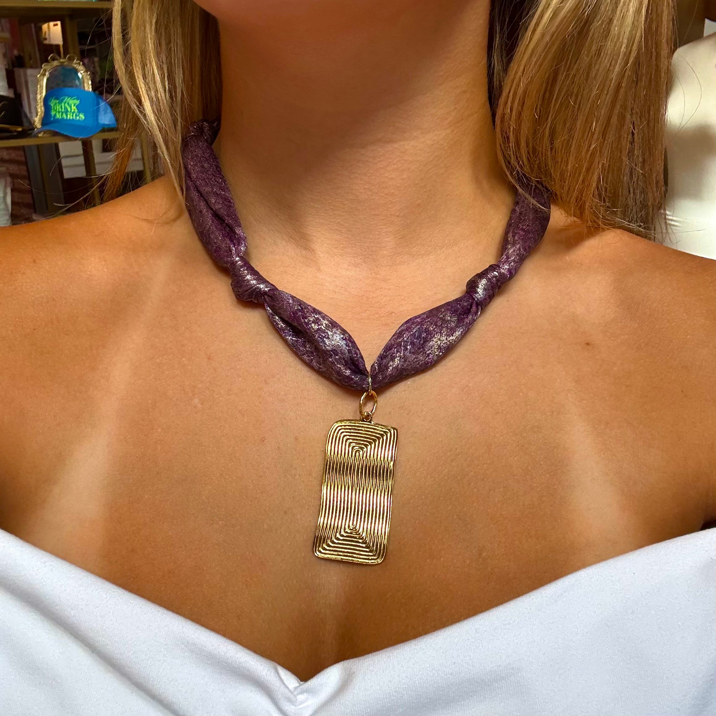Ripple Effect Scarf Necklace