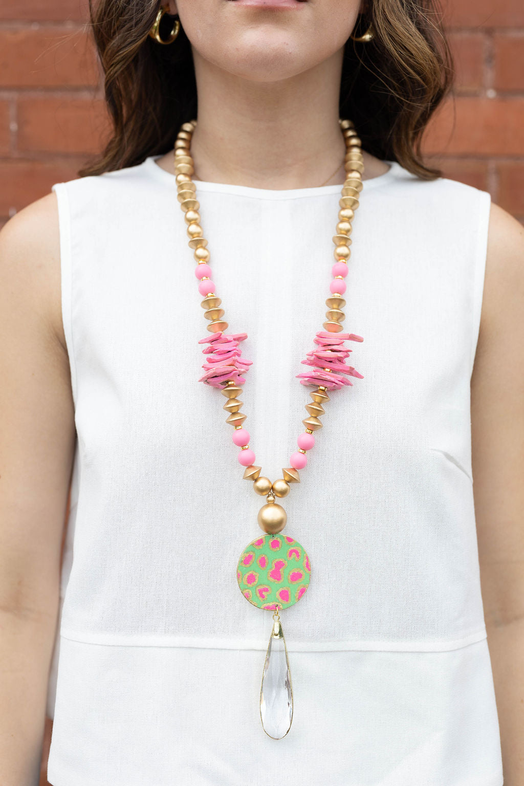Circle and Splash Necklace