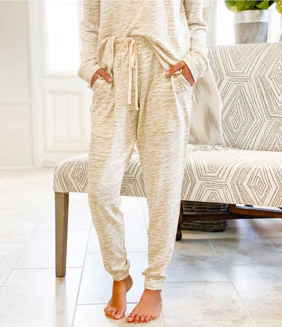 Tiger Stripe Effortless Lounge Jogger