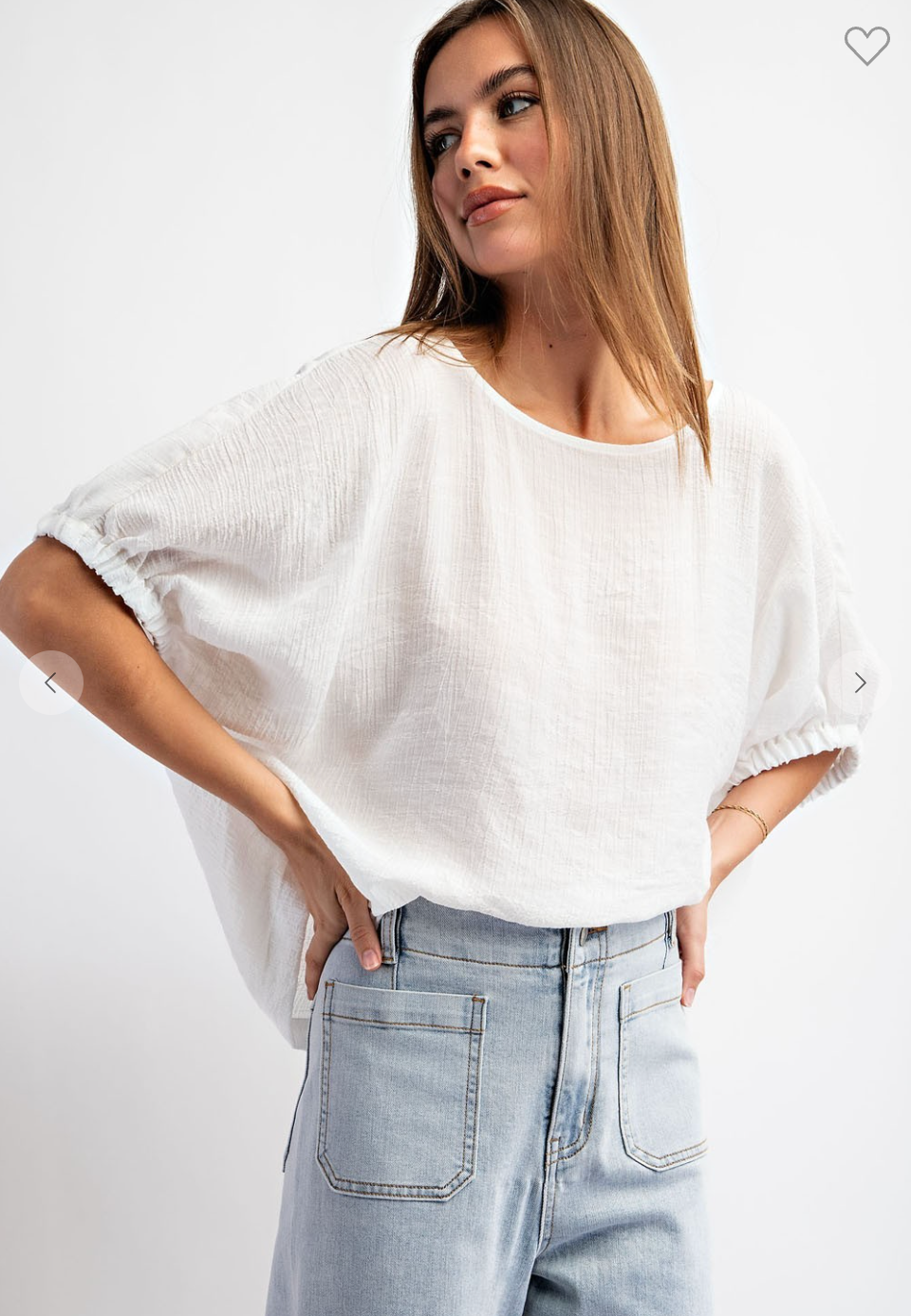 Clean Slate Top In Off White