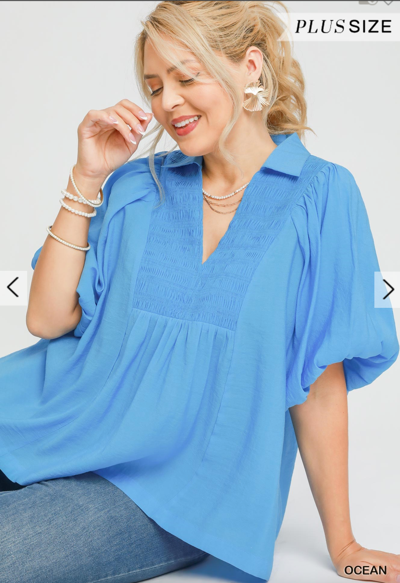 Ocean Eyes Top In Blue