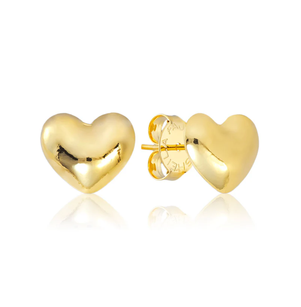 Petite Mercy Studs in Shiny 18K Gold Plated