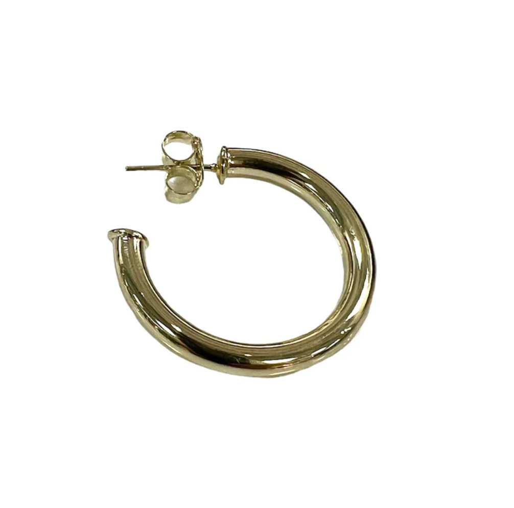 Pompei Hoops in Brushed 18K Gold Plated