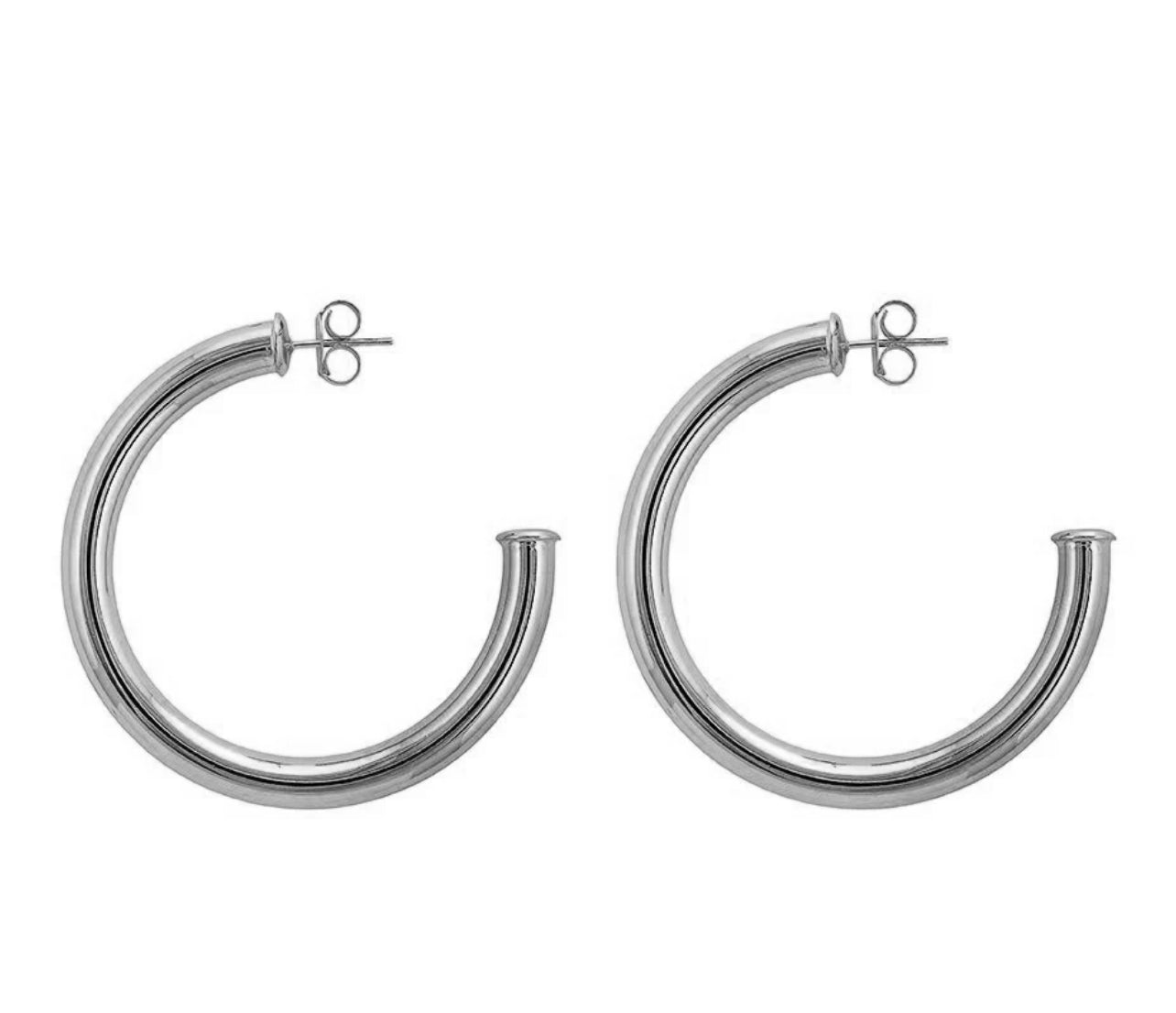 Small Silver Arlene Hoops