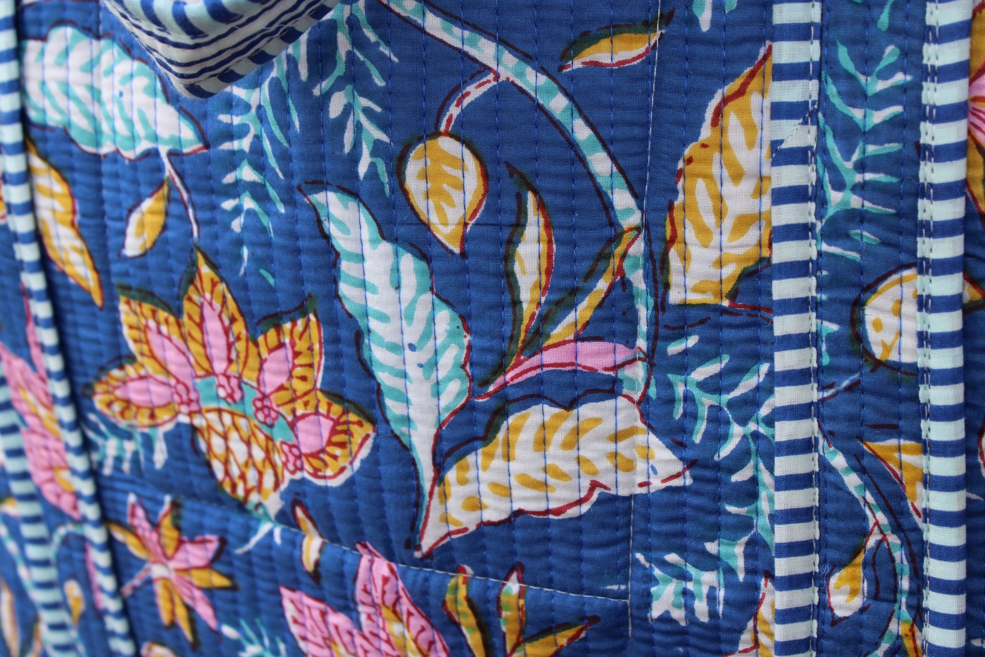 Mini Quilted Tote In Drift Away
