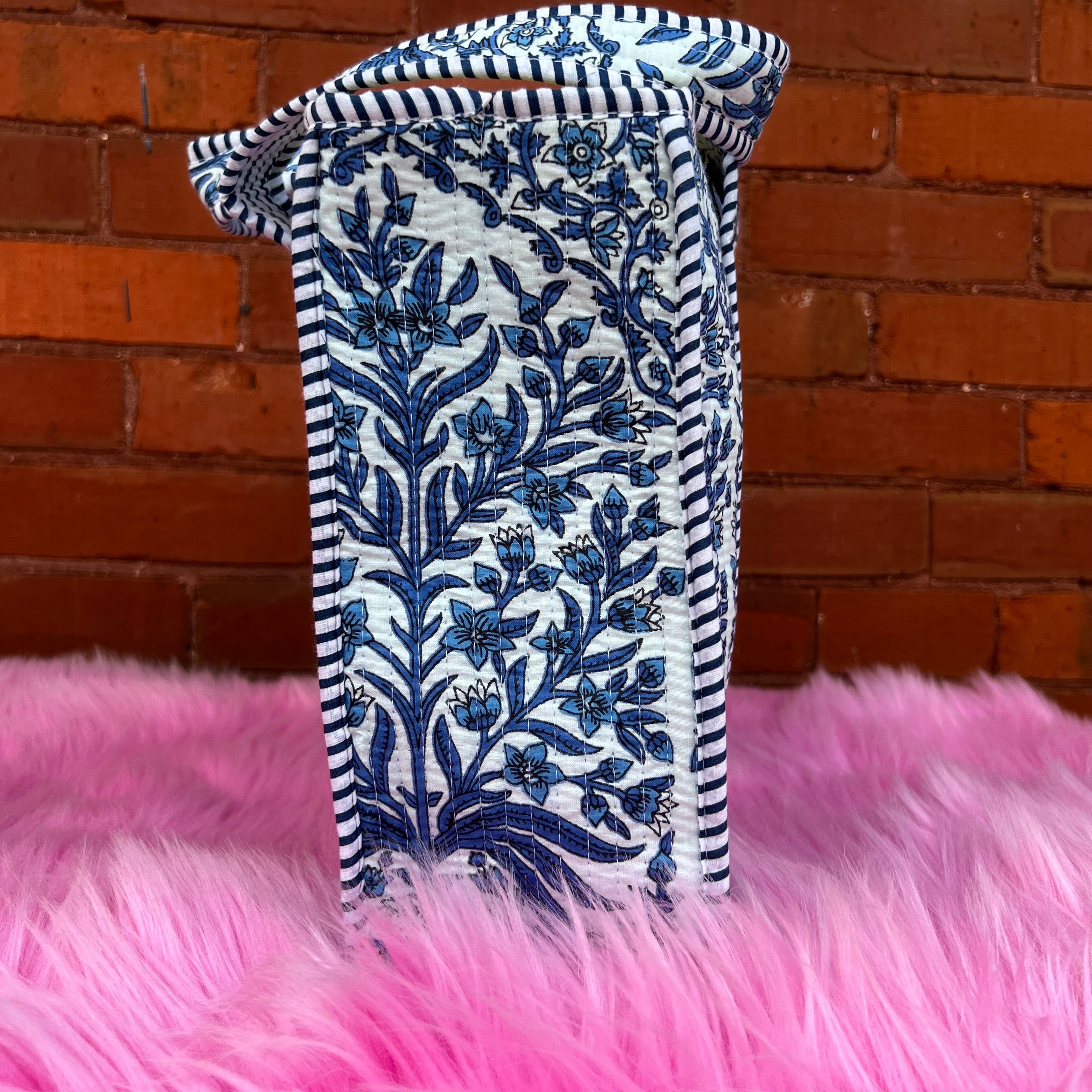 Mini Quilted Tote In Nantucket Navy