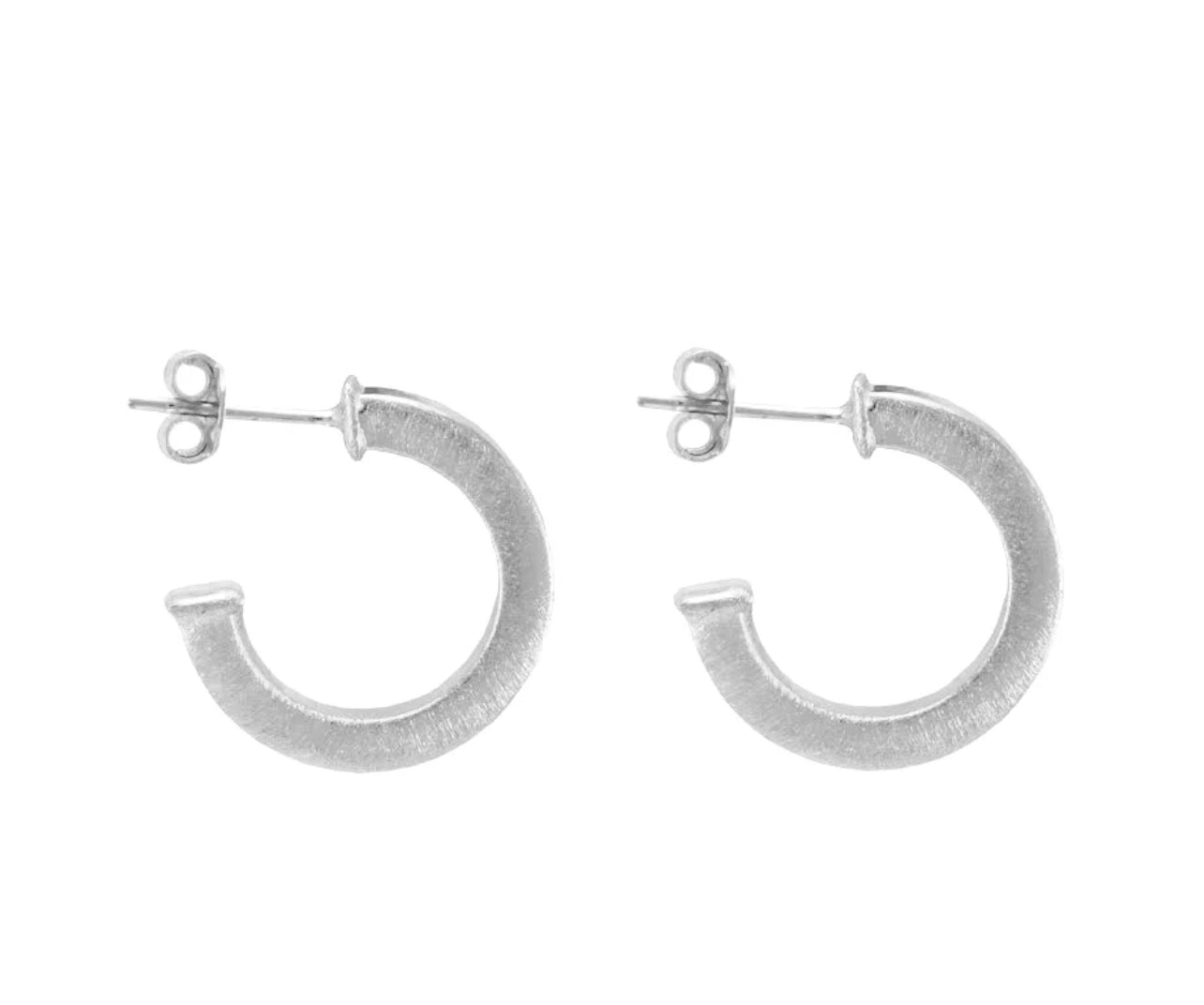 Bianca Hoops Silver