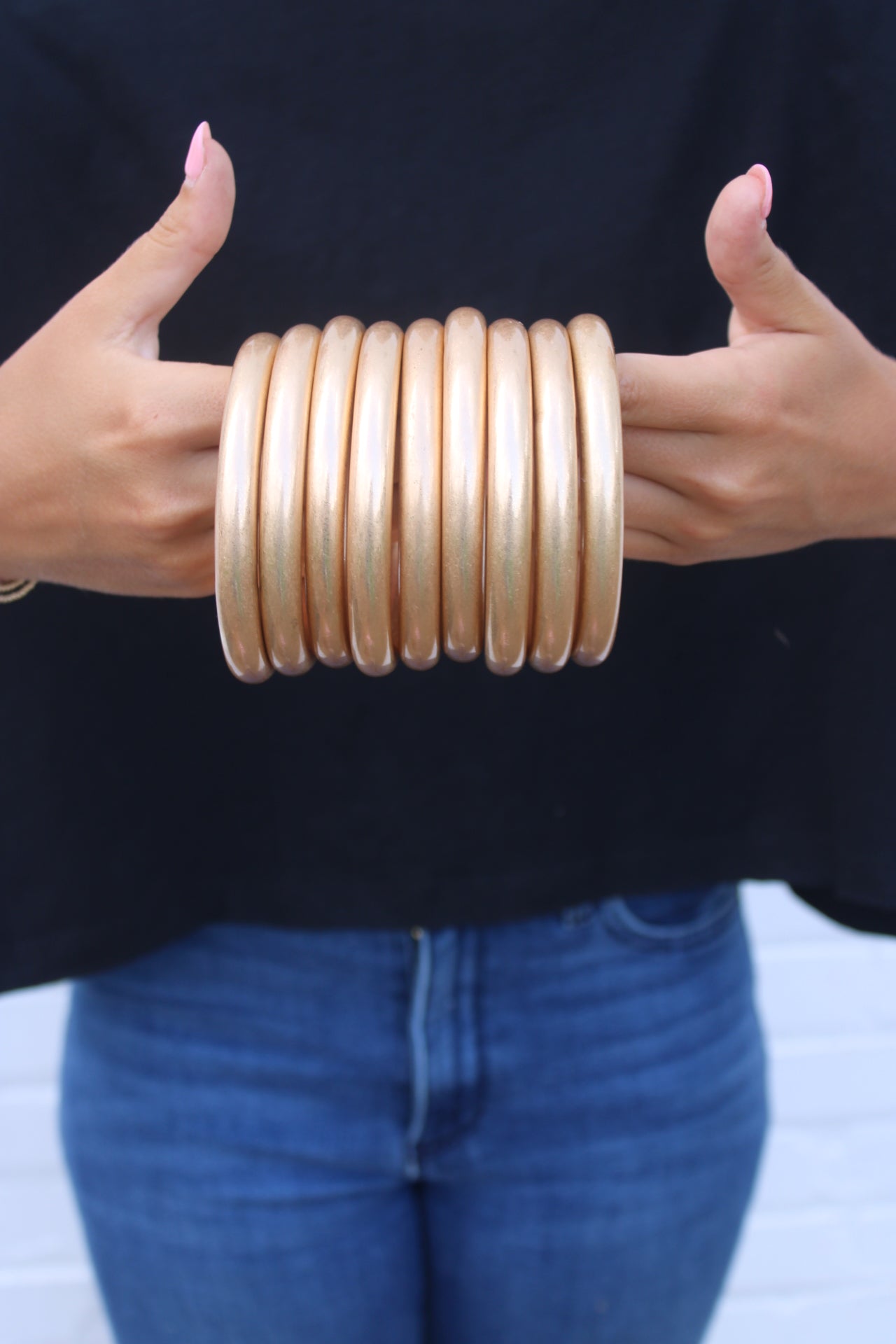 Golden Hour Matte Gold Bangle