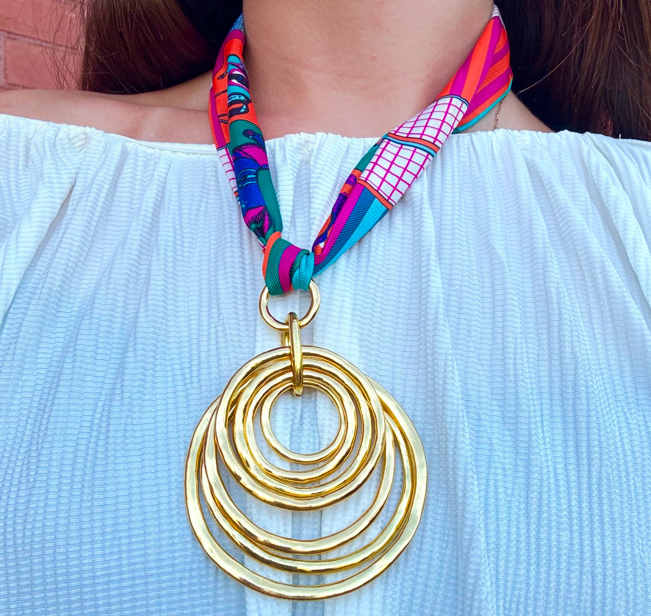 Bright Lights Scarf Necklace