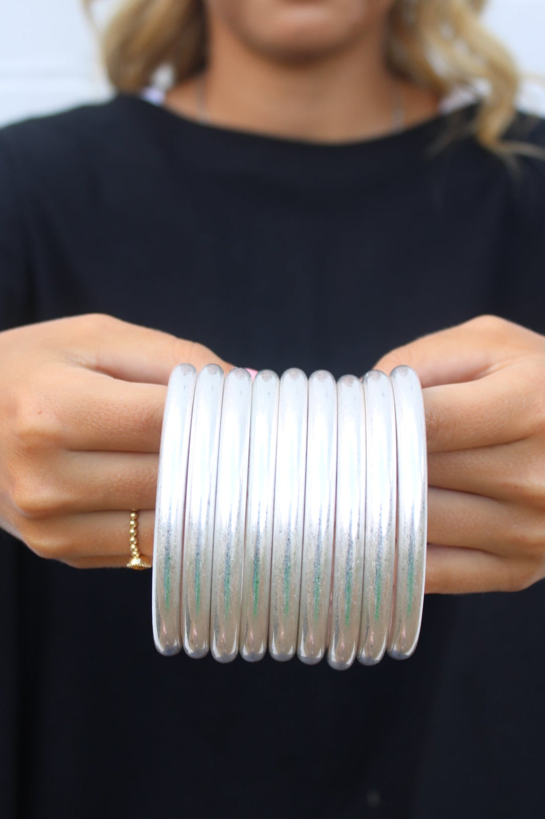 Modern Classic Matte Silver Bangle