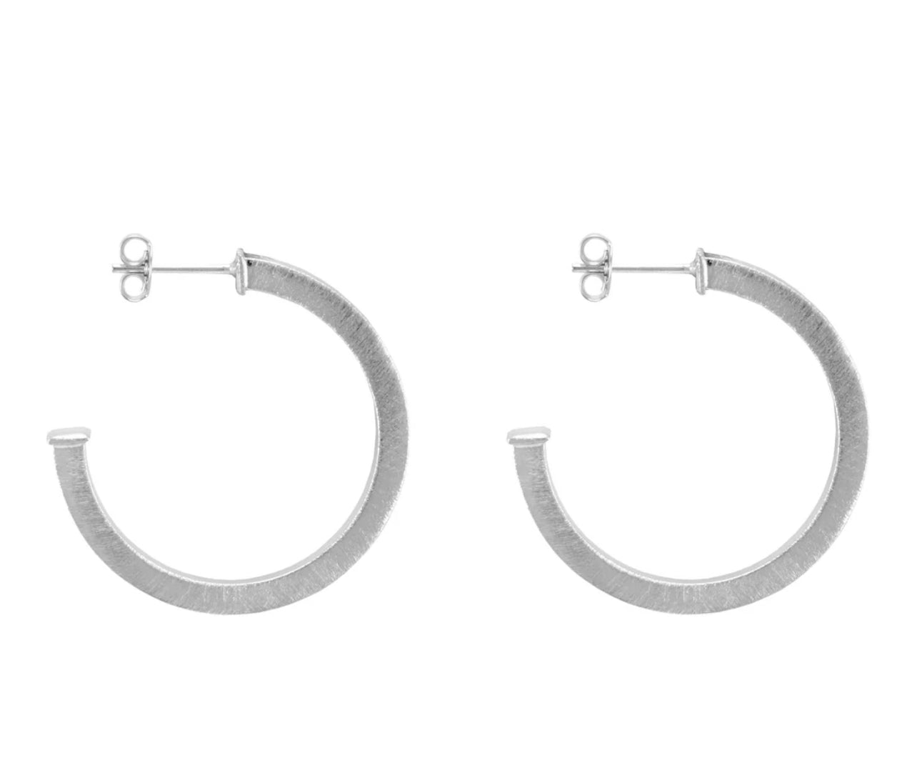 Silver Elise Hoops