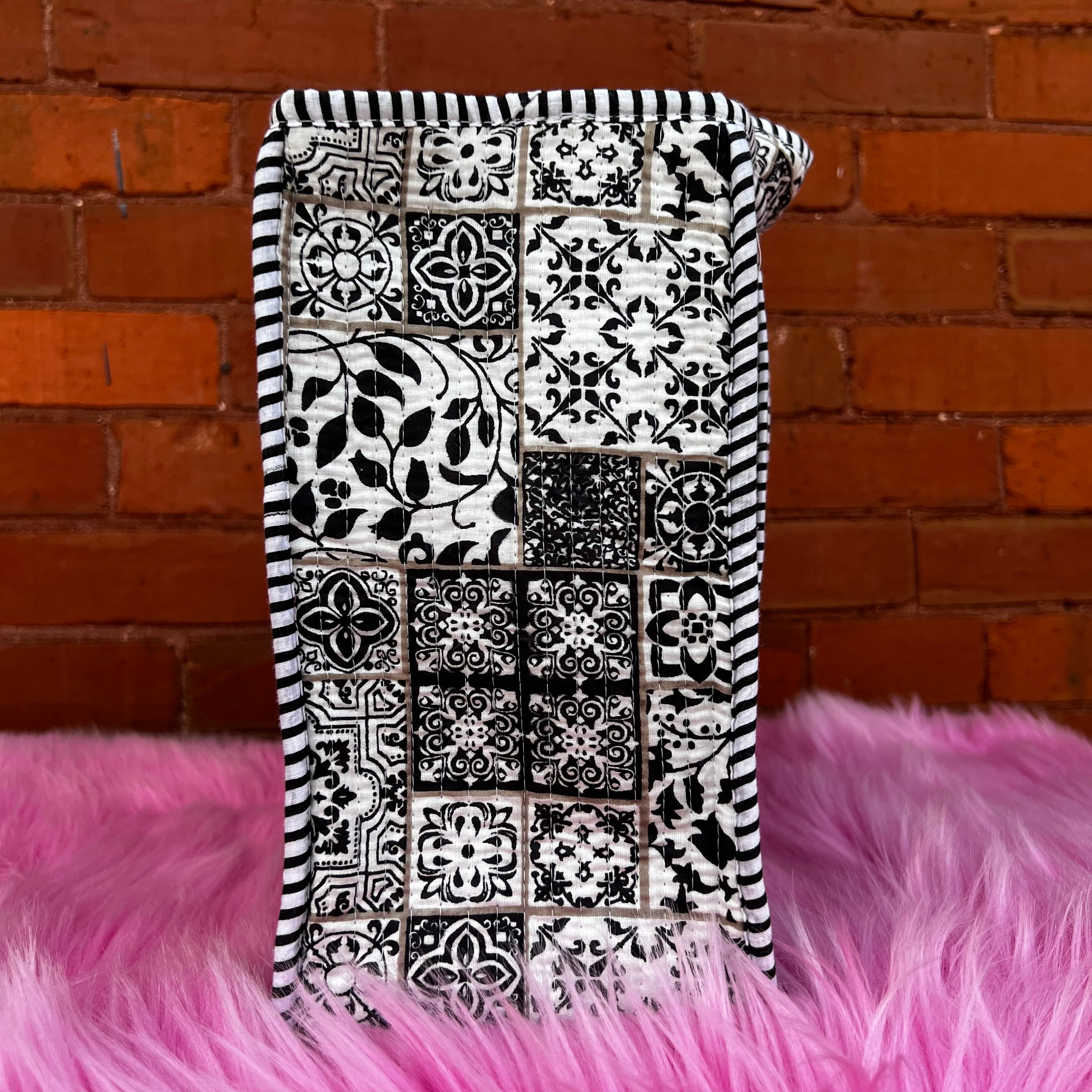 Mini Quilted Tote In Sketchbook