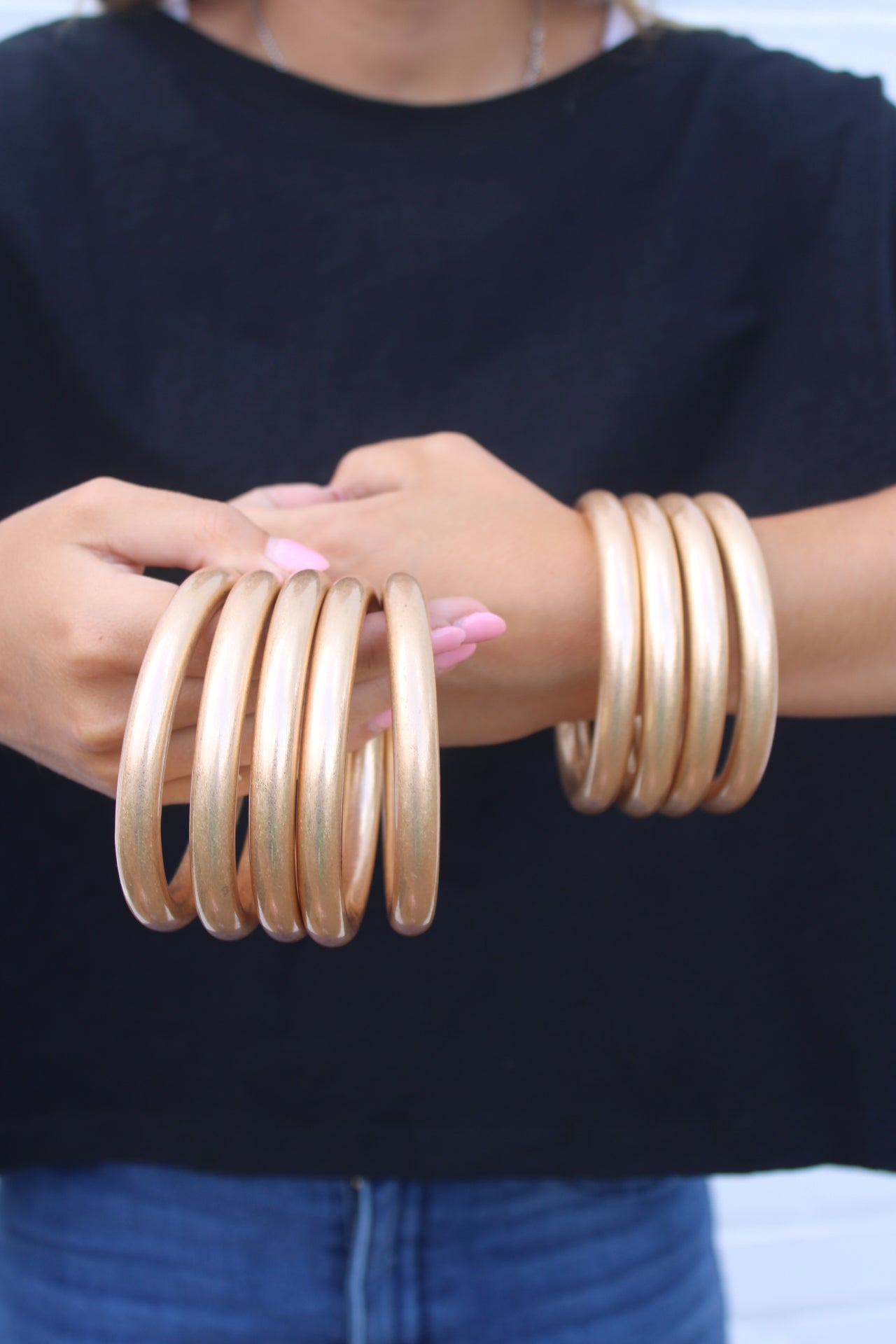 Golden Hour Matte Gold Bangle
