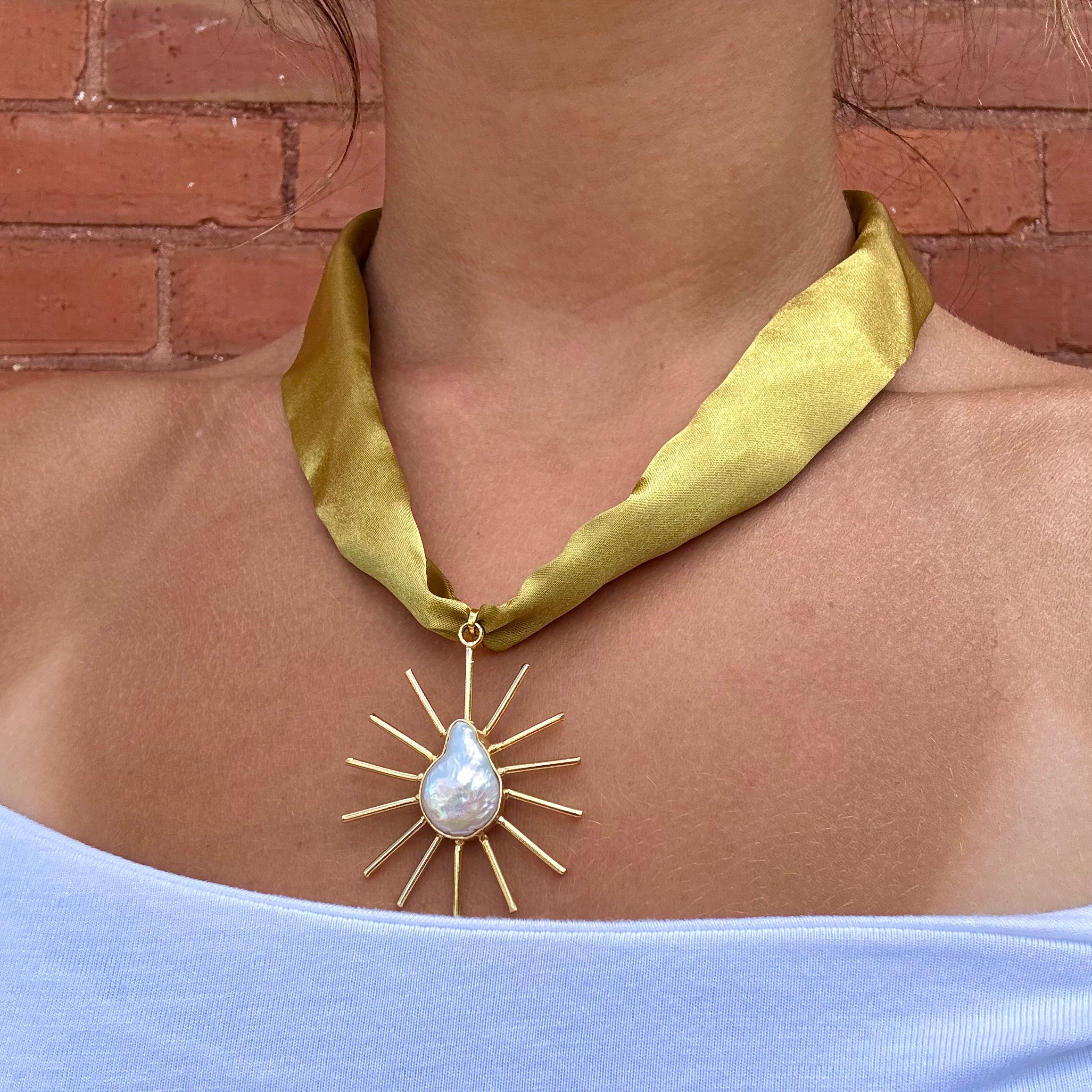 Pearl Daze Scarf Necklace