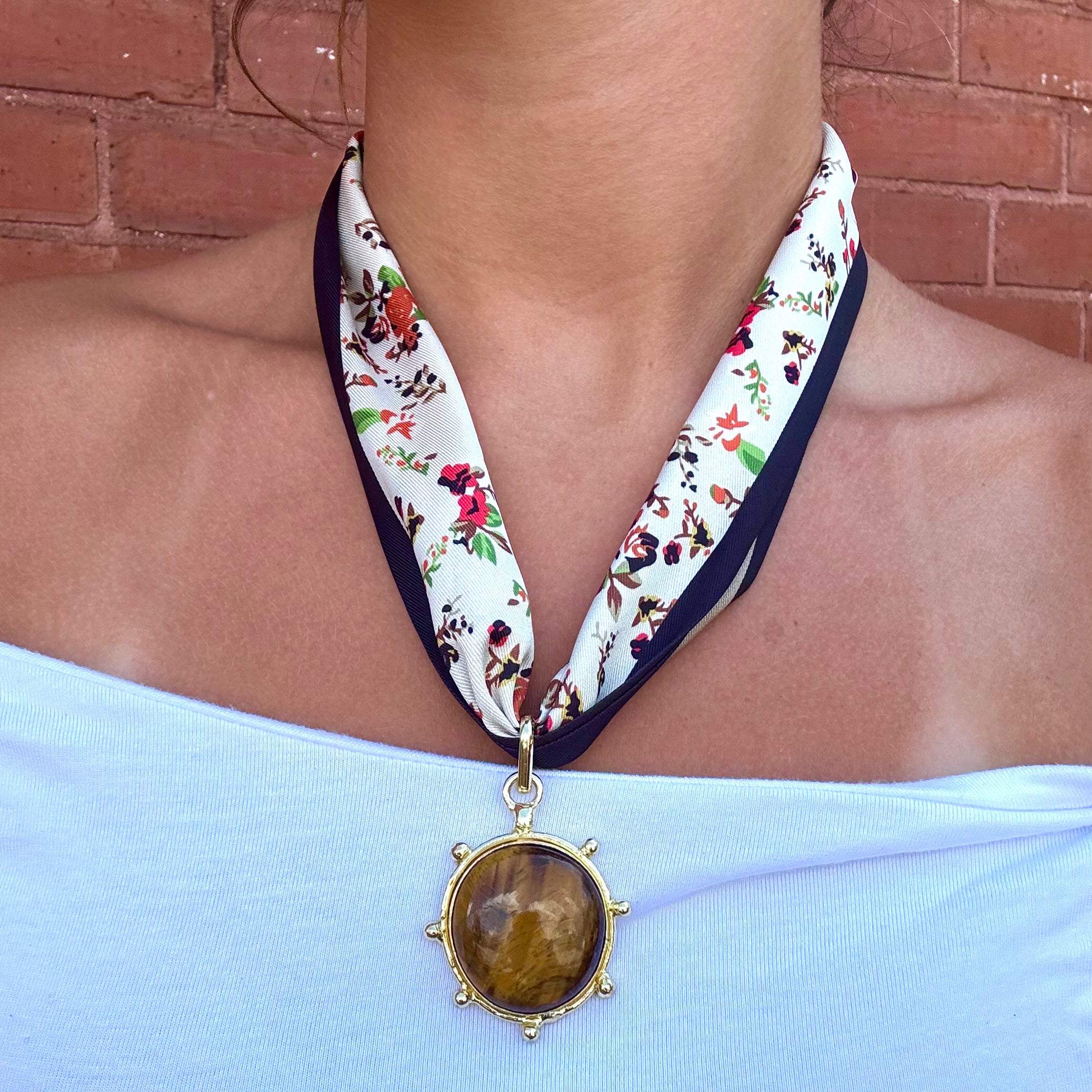 Soft Spice Scarf Necklace