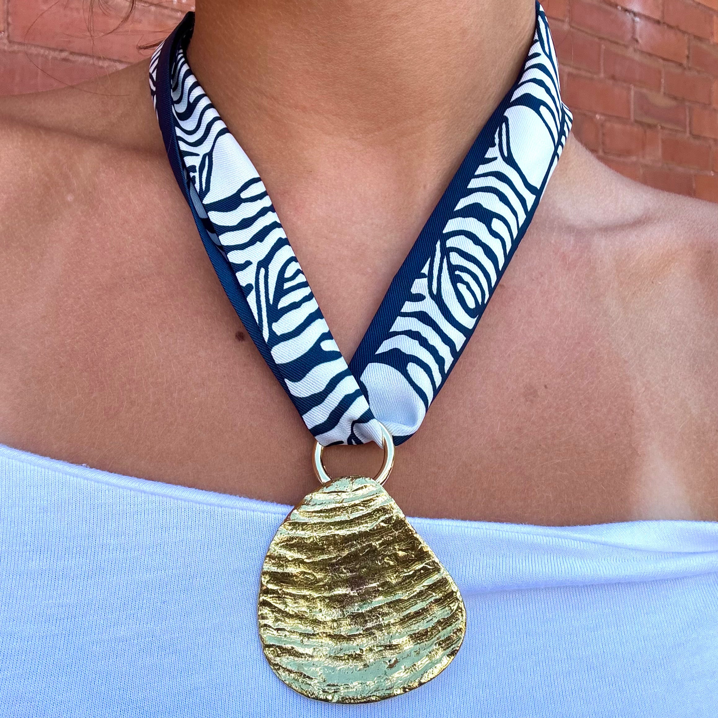Savannah Stripe Scarf Necklace