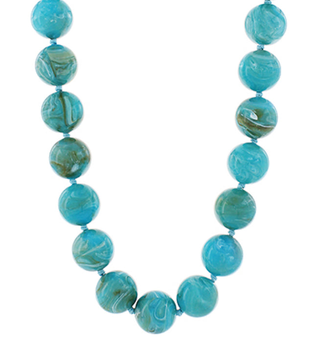 Sweet As Sugar Necklace In Turquoise