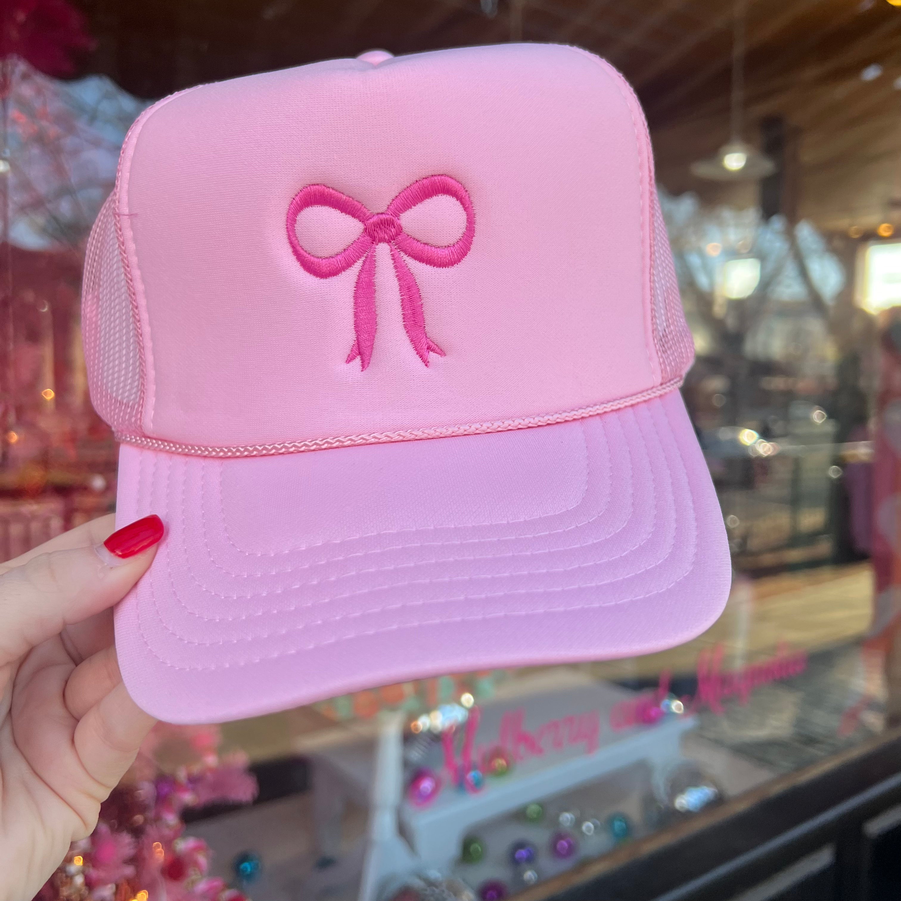 Pink on Pink Bow Hat