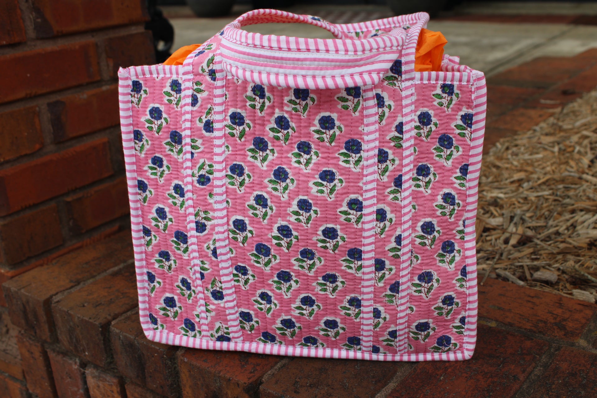 Mini Quilted Tote In Cottage Charm
