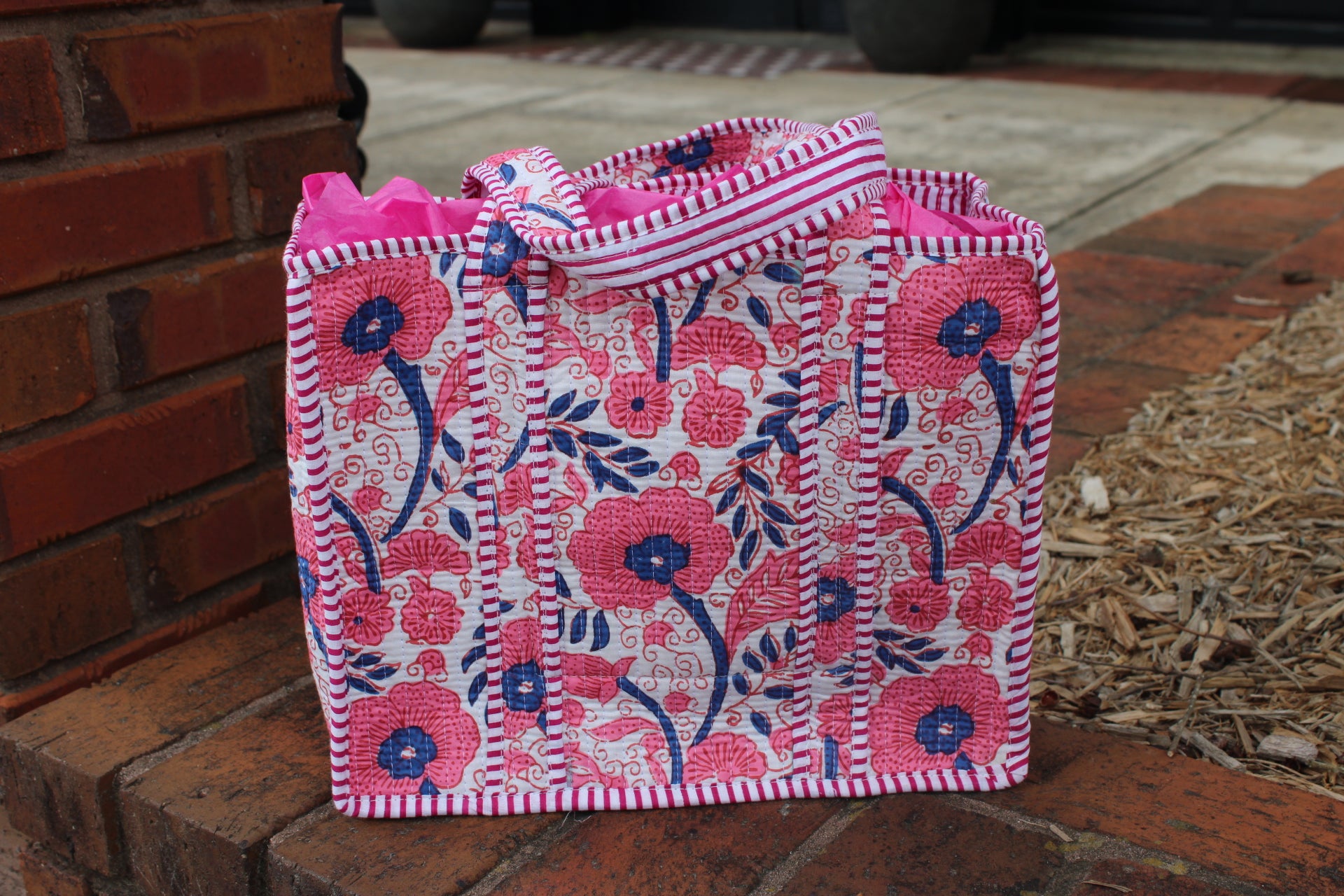 Mini Quilted Tote In Nantucket