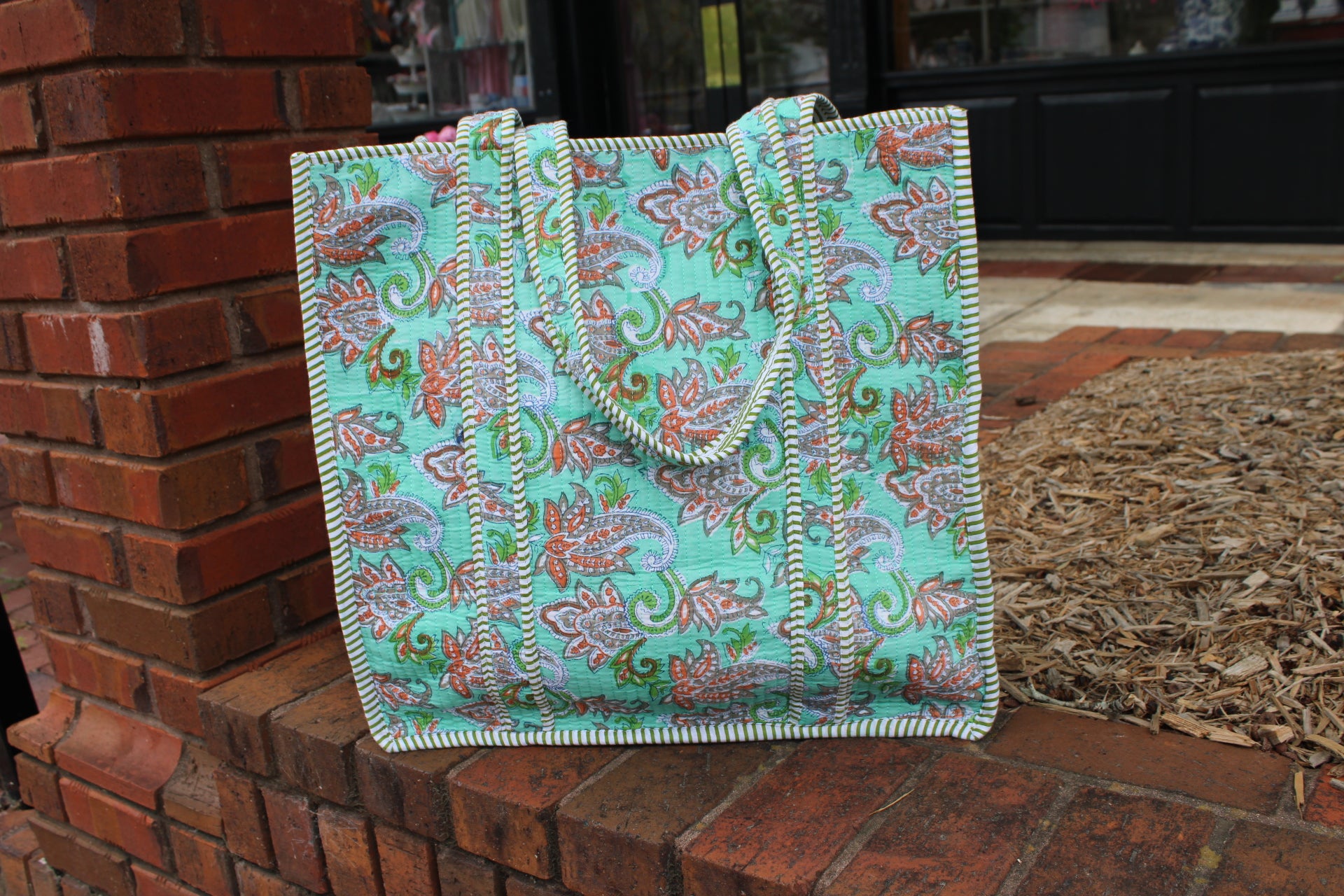 Quilted Tote In Heirloom