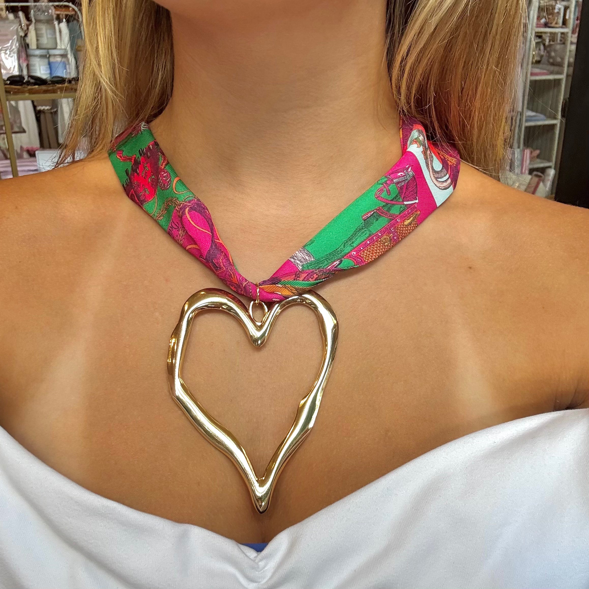 Tied In Technicolor Scarf Necklace