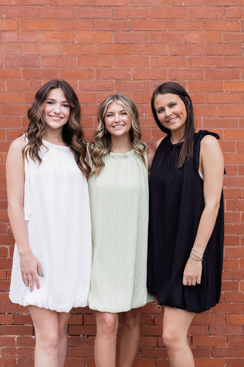 Bubble and Bows Dress In Sage
