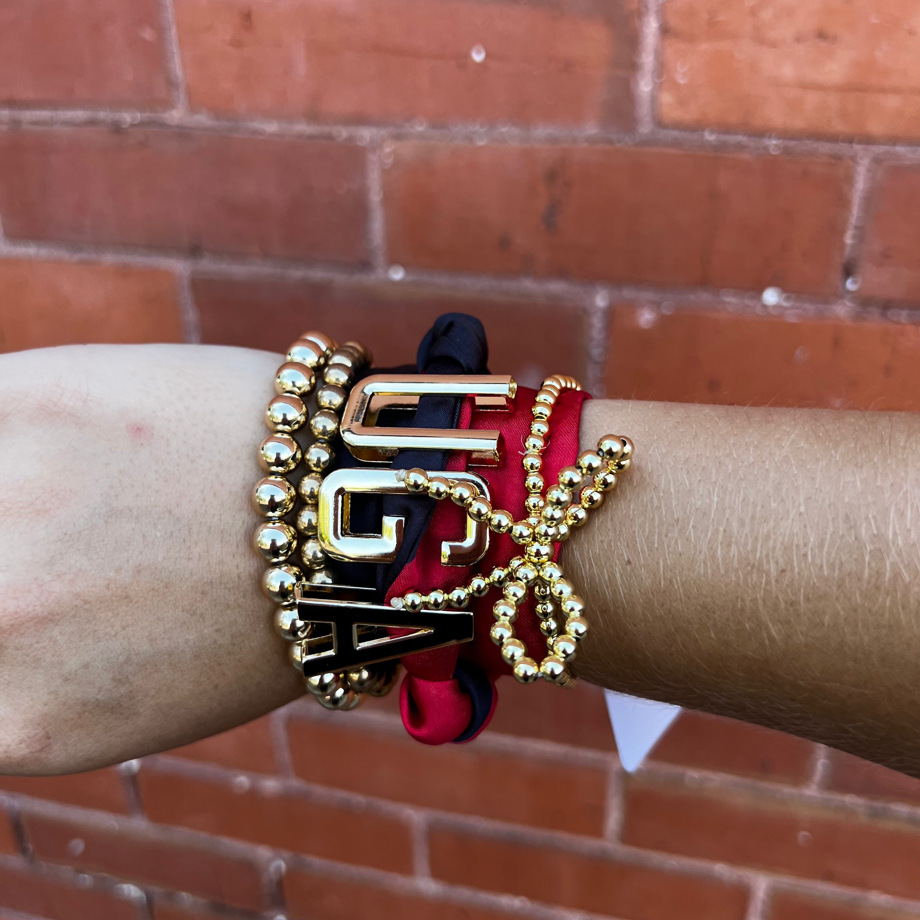 UGA Spirit Scarf Necklace