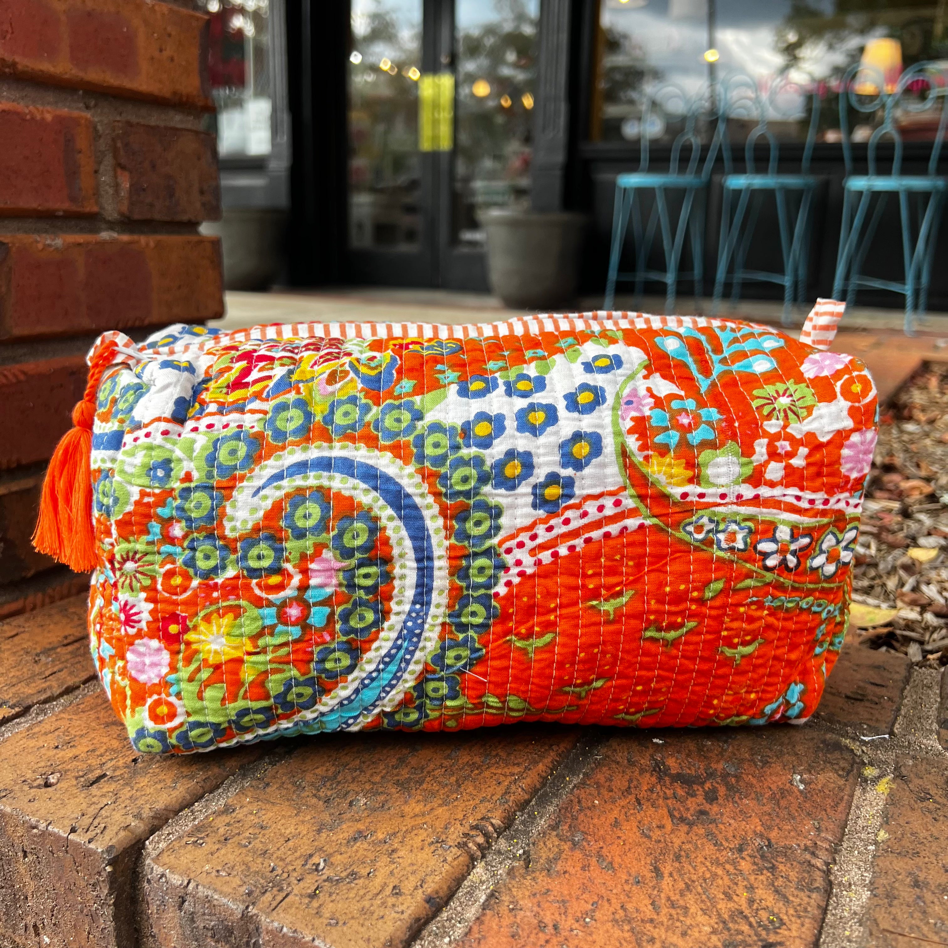 Glam + Go Bag in Tangerine Twist