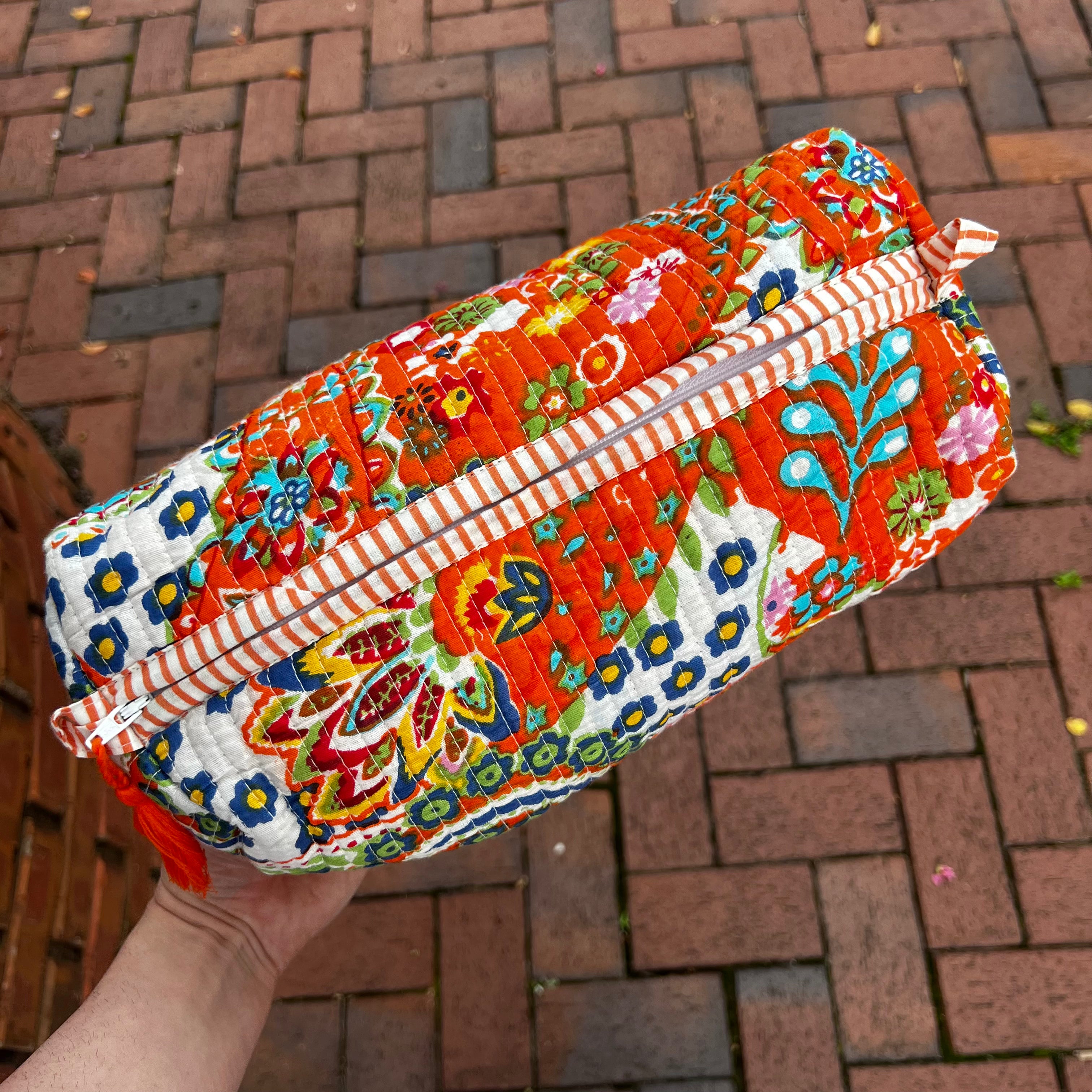 Glam + Go Bag in Tangerine Twist
