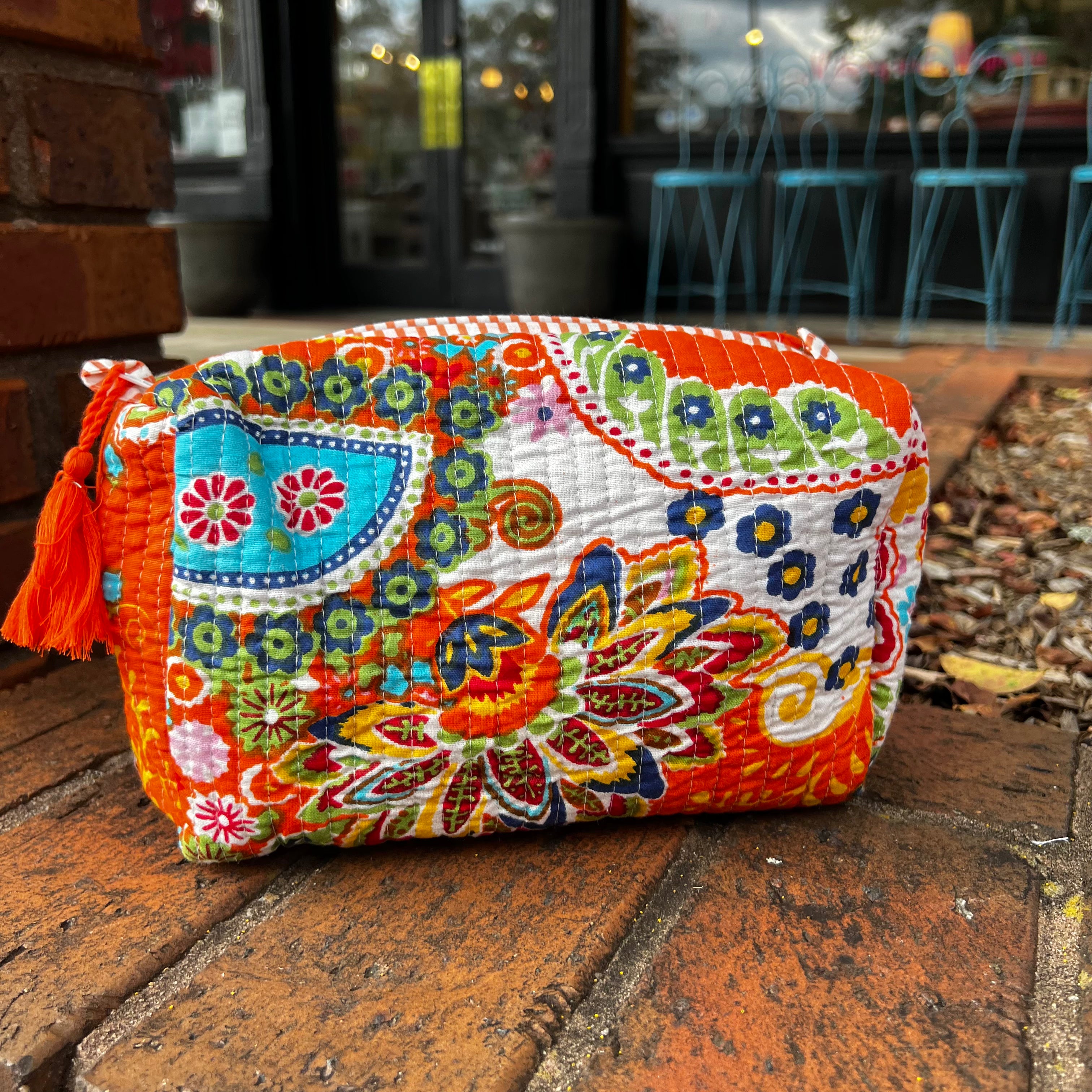 Glam + Go Bag in Tangerine Twist