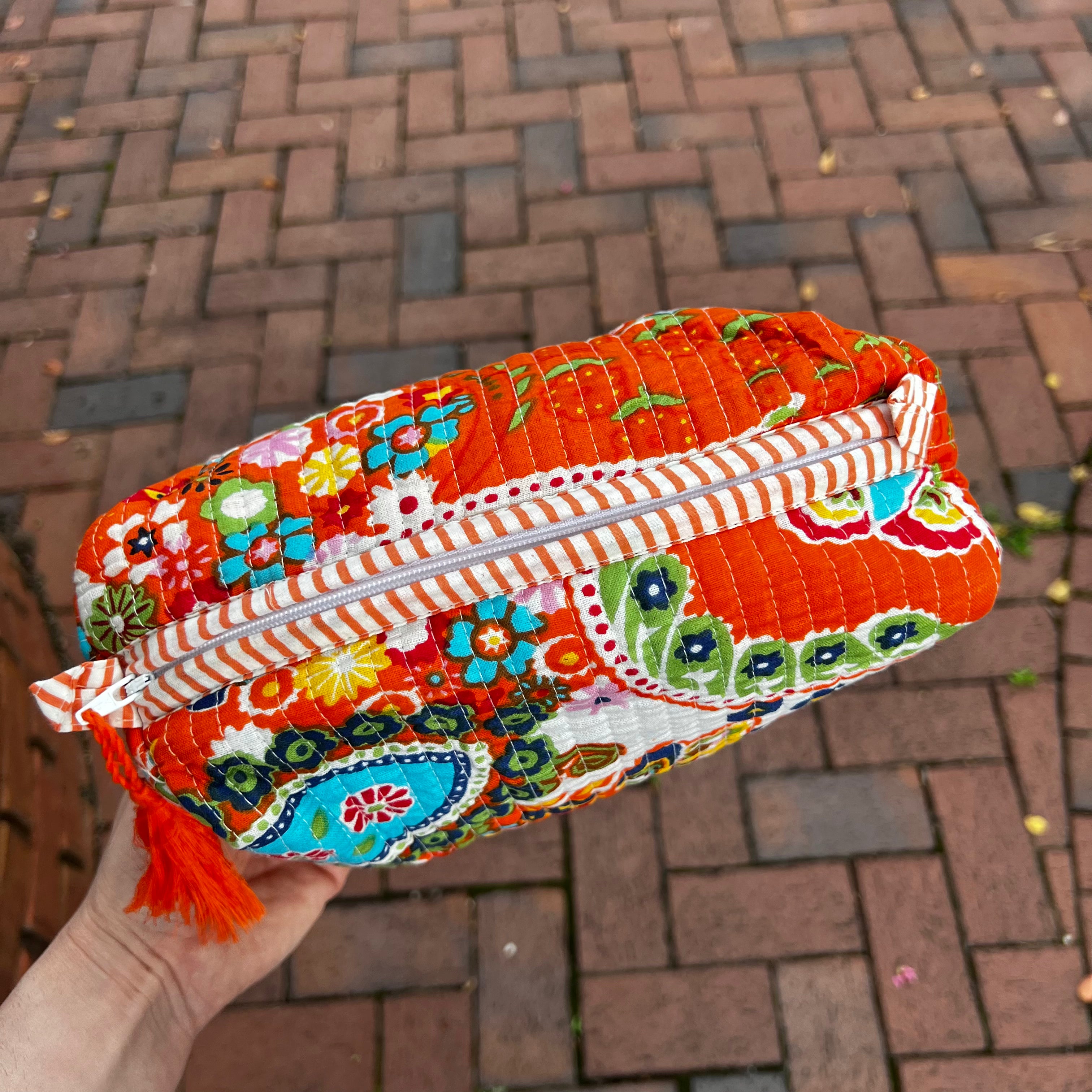 Glam + Go Bag in Tangerine Twist