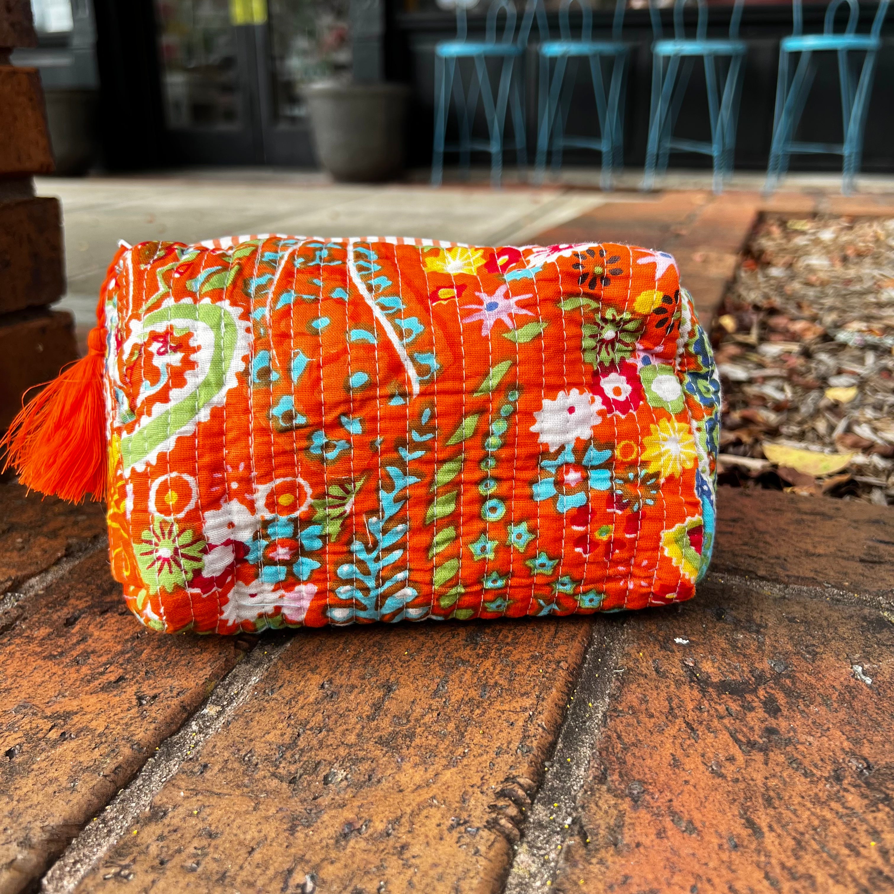 Glam + Go Bag in Tangerine Twist