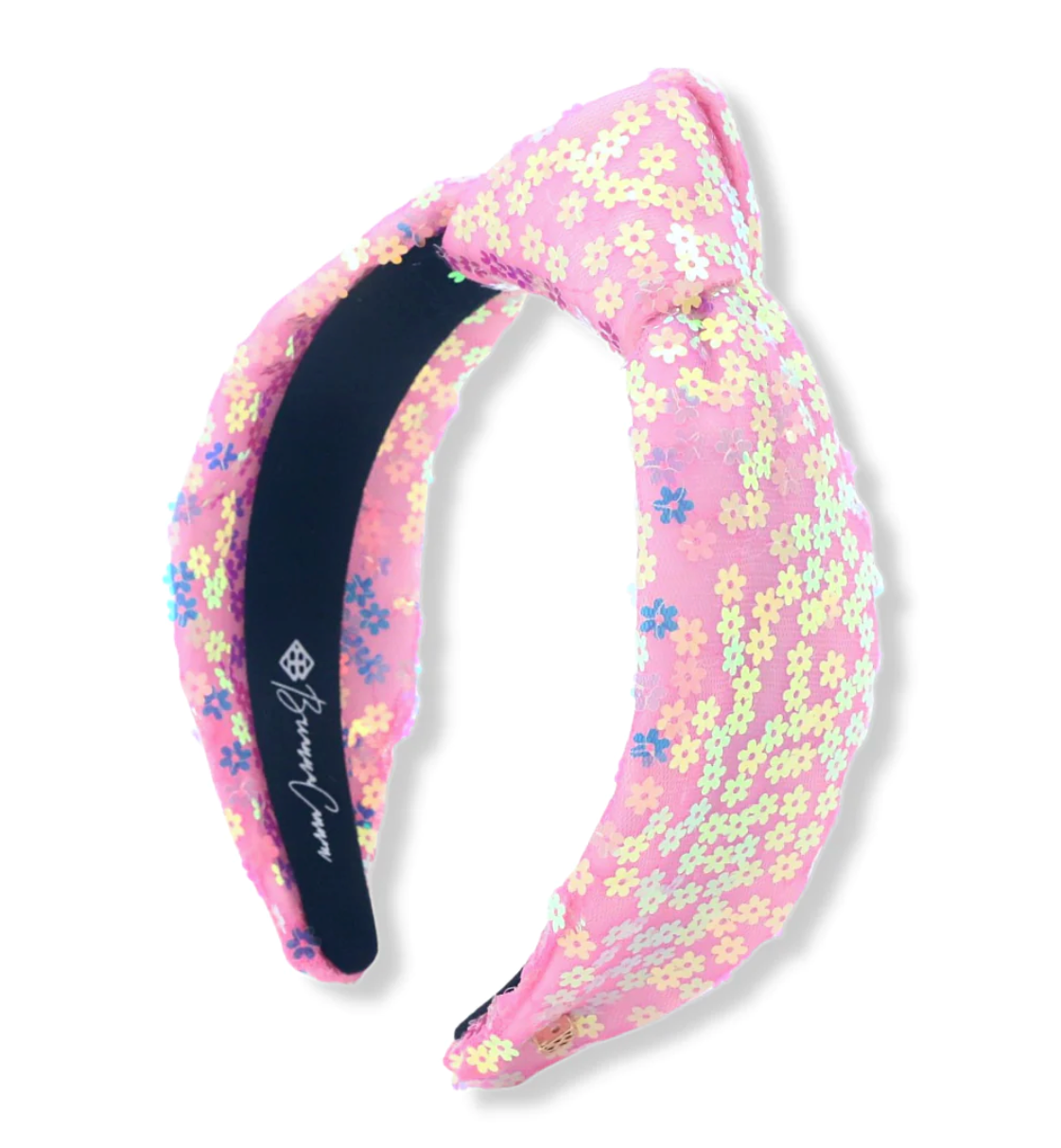 Pink Sequin Flower Headband