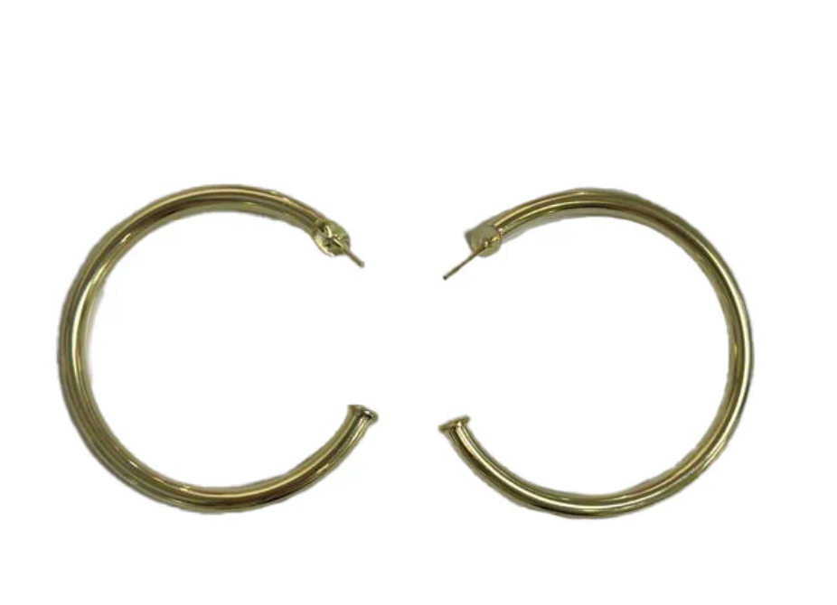 Polished 30 Angled Small Everybody's Favorite Hoops