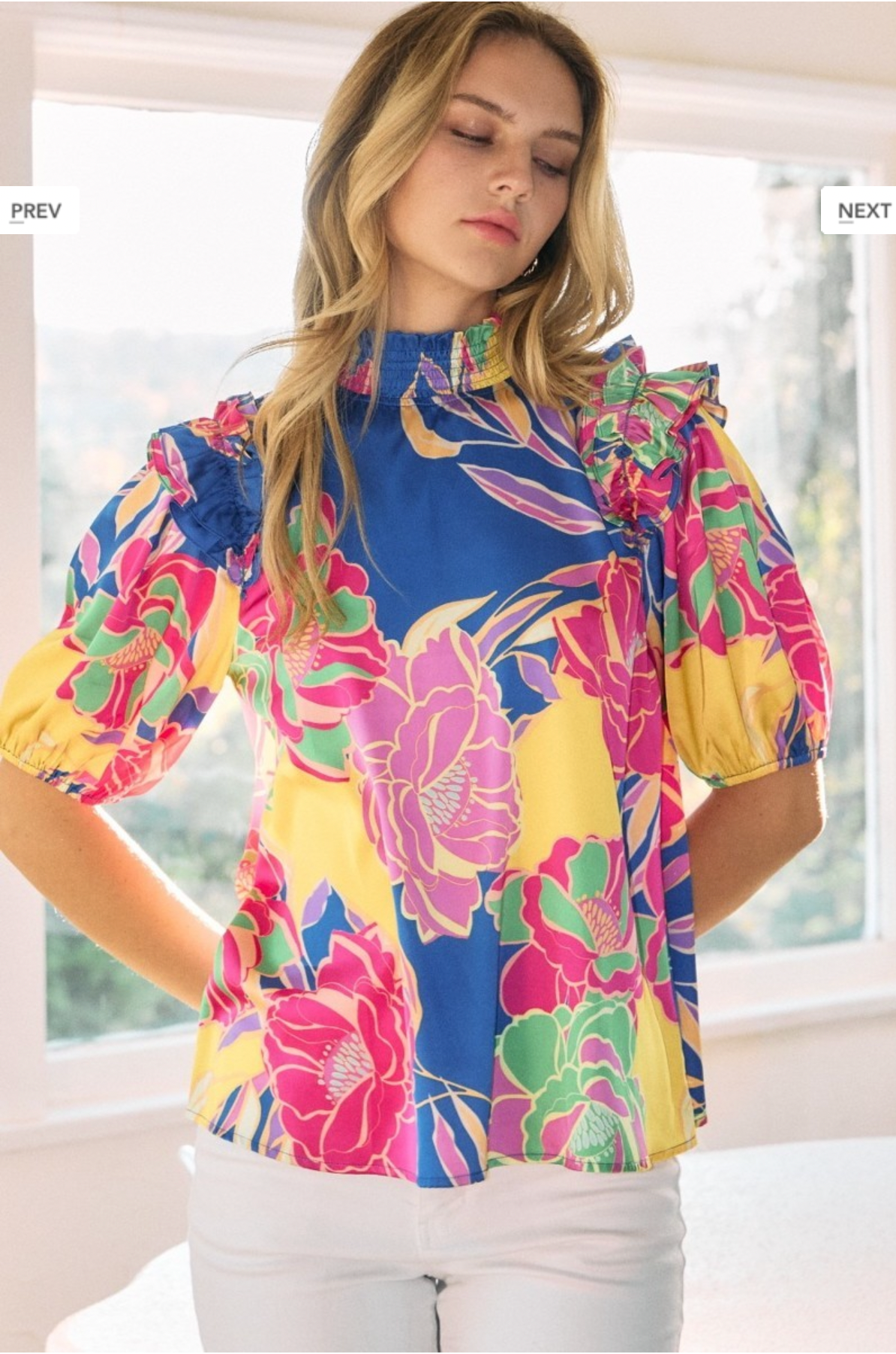 Owen Mockneck Floral Top