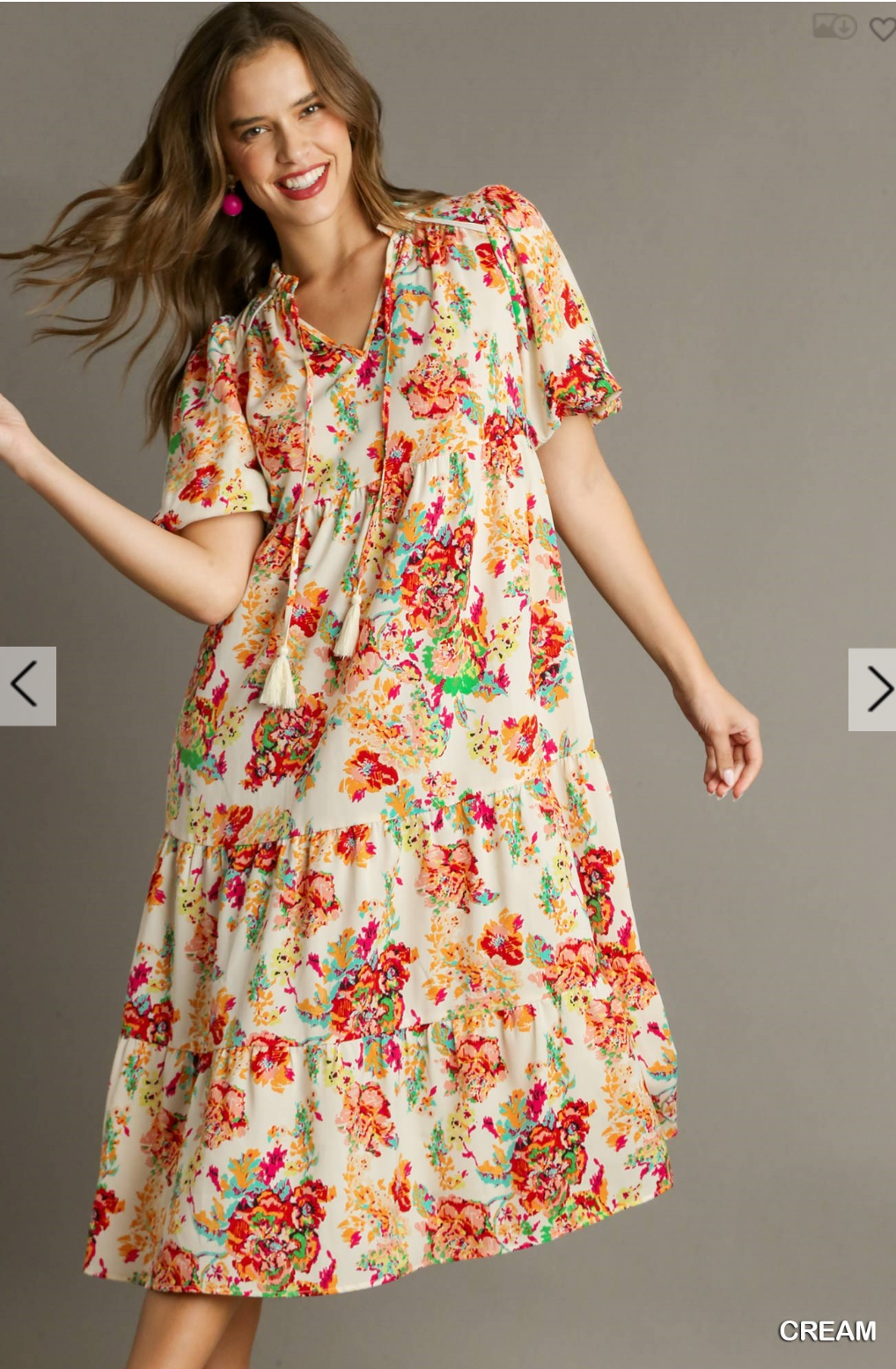 Marisol Floral Print Midi Dress