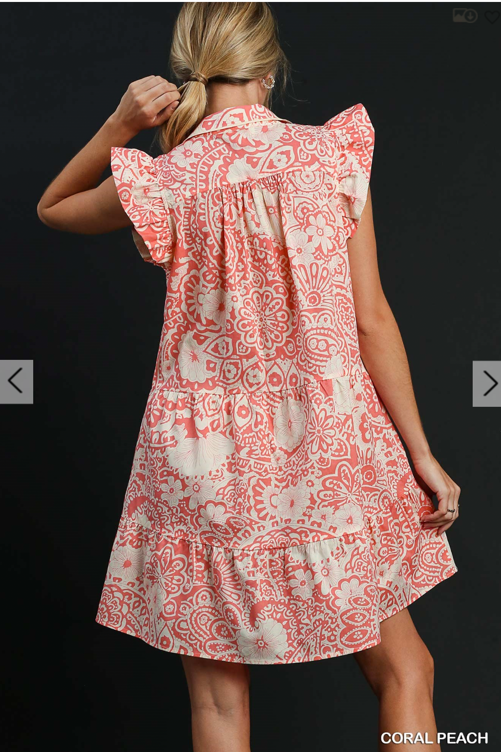 Savannah Dress In Coral