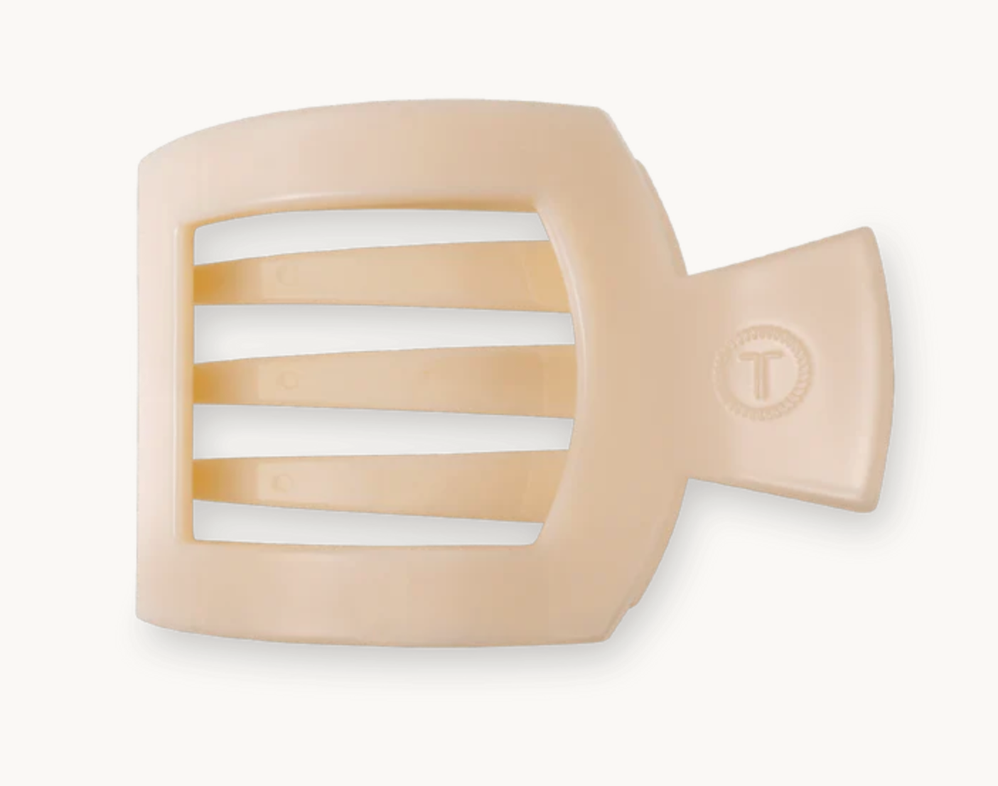 Almond Beige Small Flat Clip