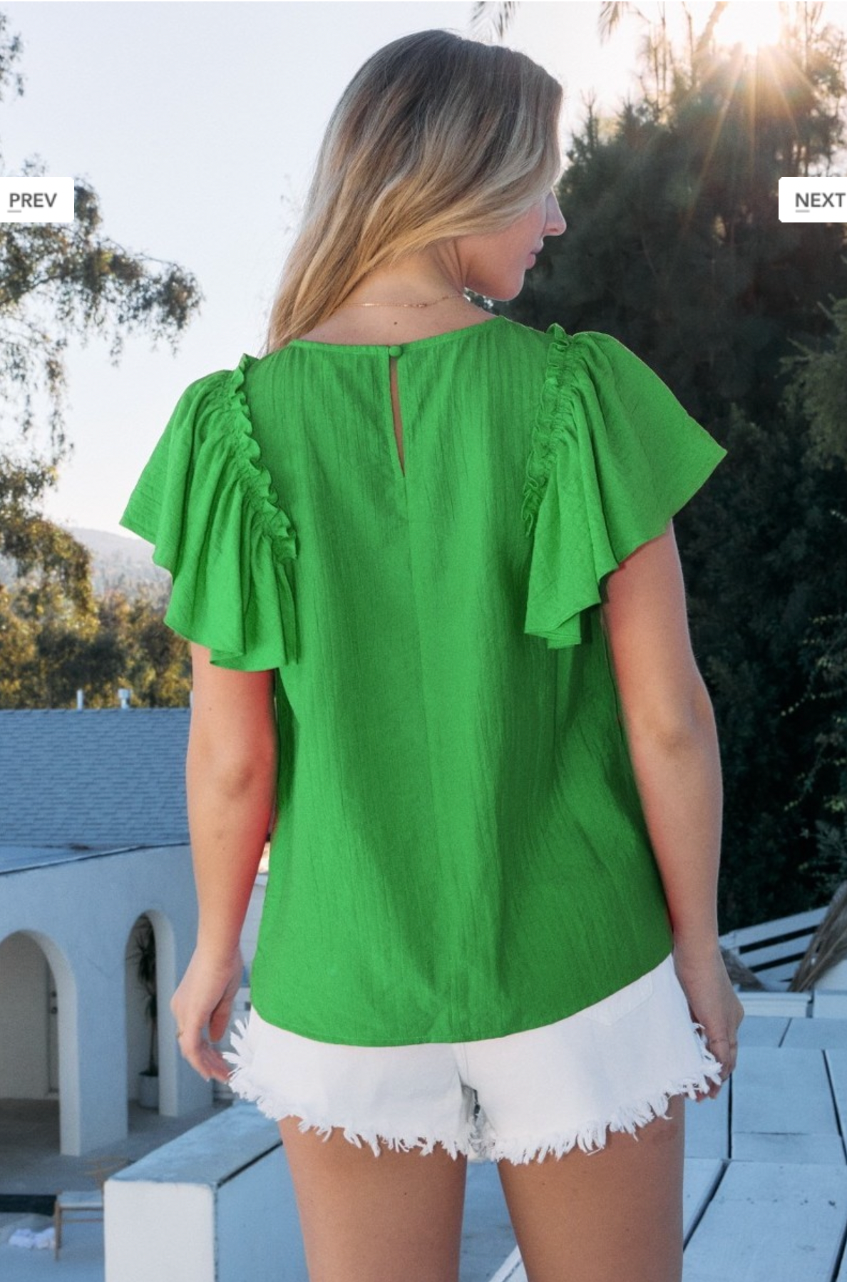 Baylor Ruffle Sleeve Top