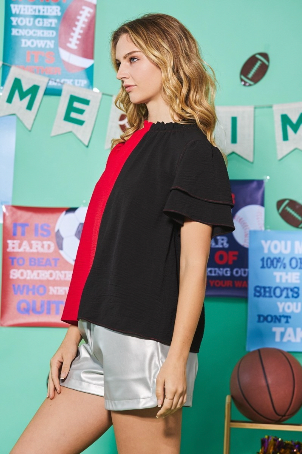 Athens Colorblock Top