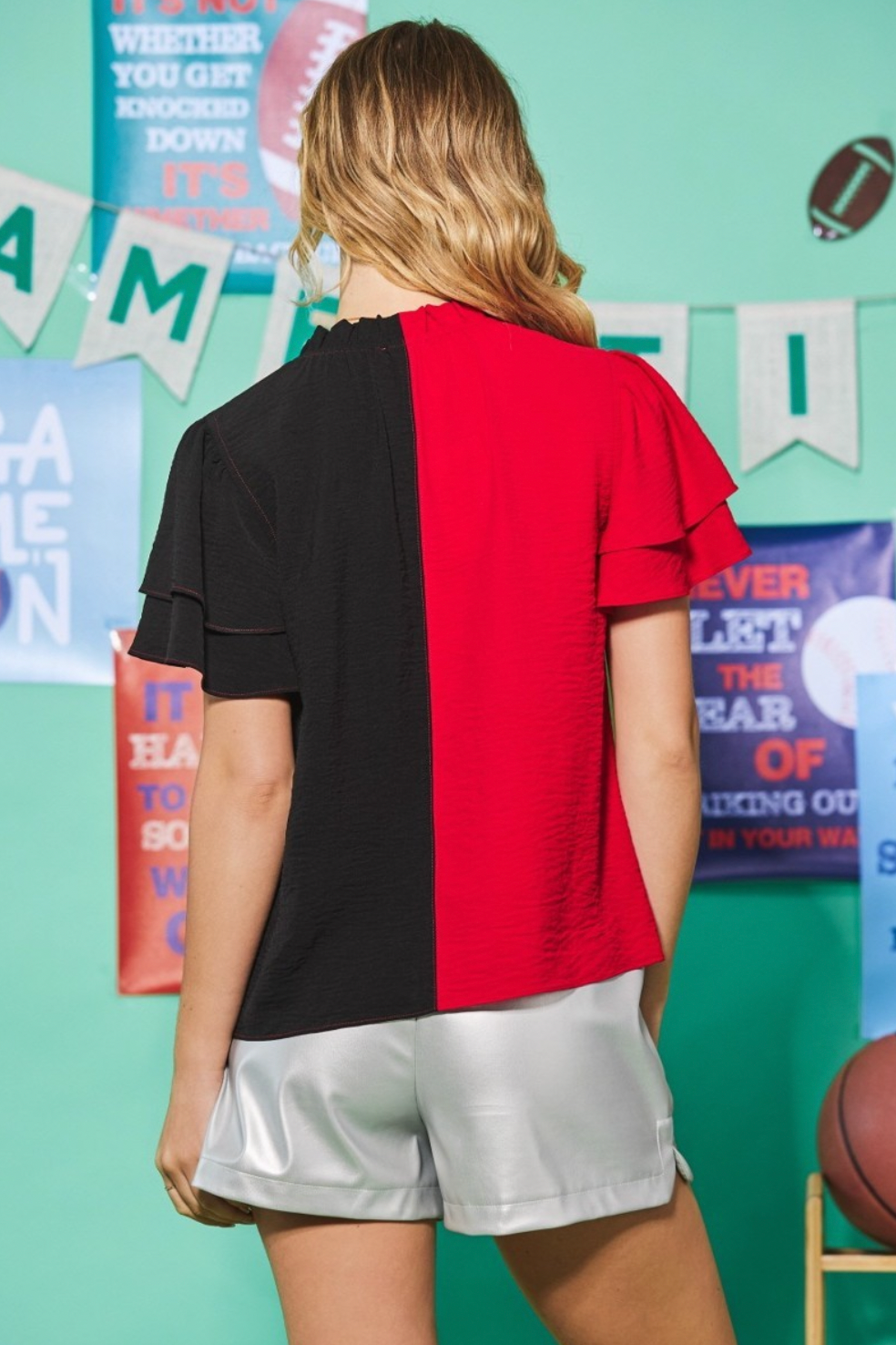 Athens Colorblock Top