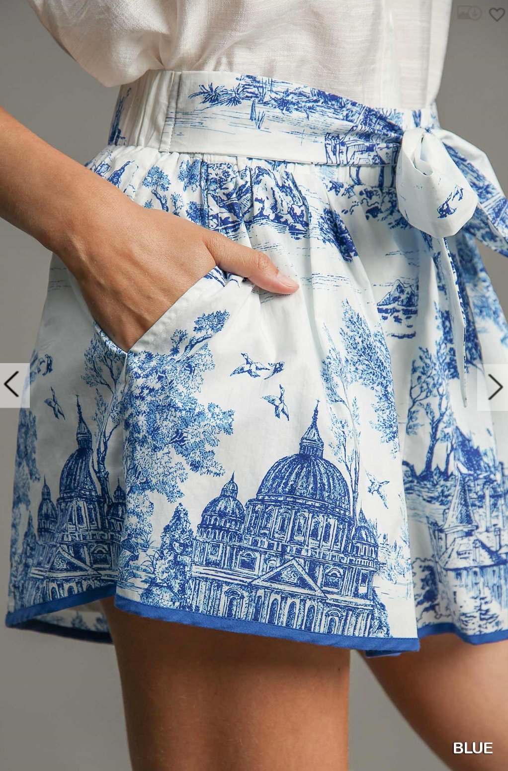 Francis Toile Bow Shorts