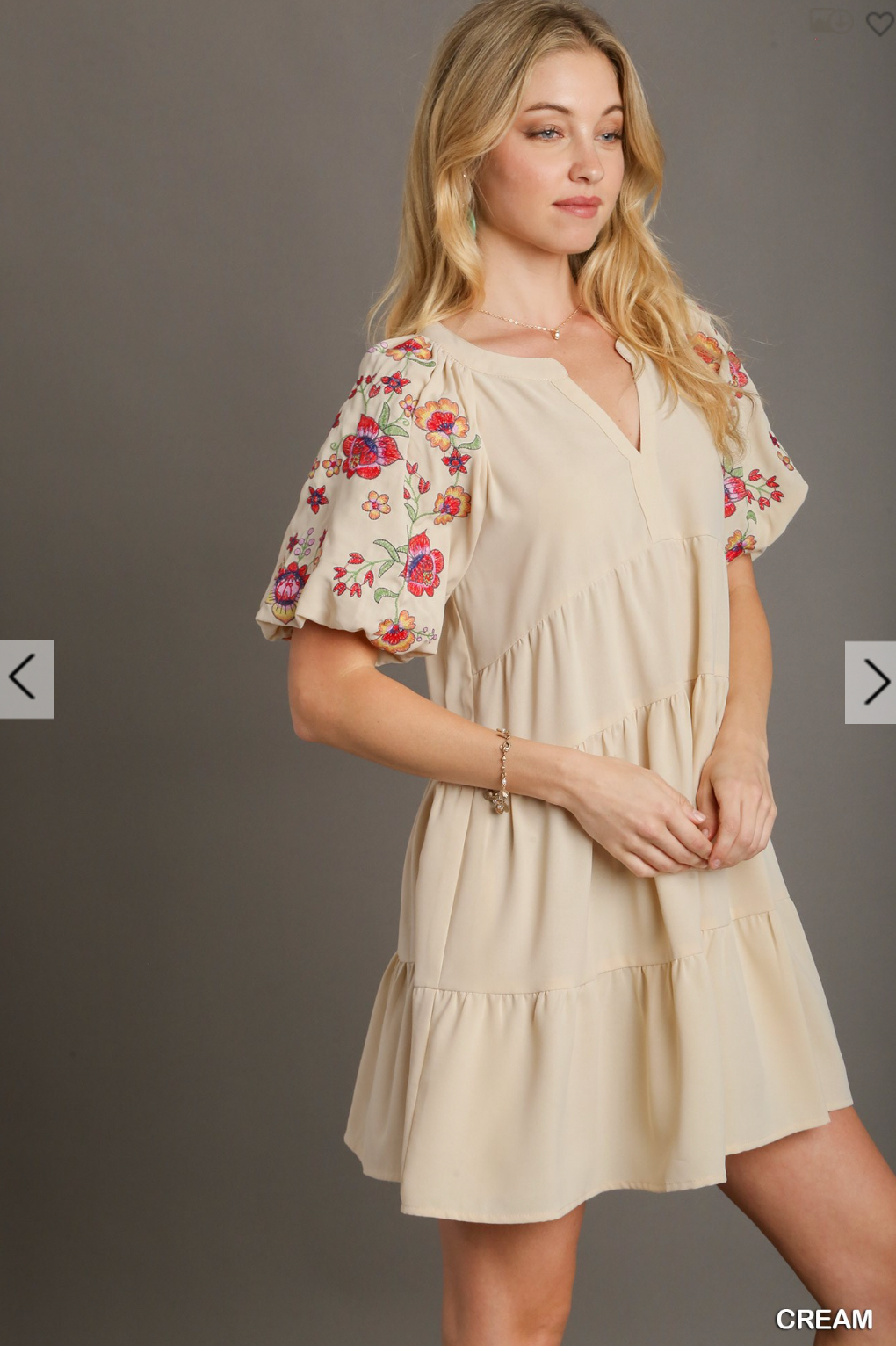 Rogan Embroidered Sleeve Dress