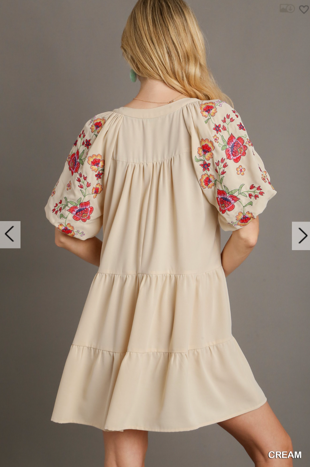 Rogan Embroidered Sleeve Dress