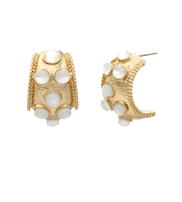 Elegant Nights Earrings In Champagne