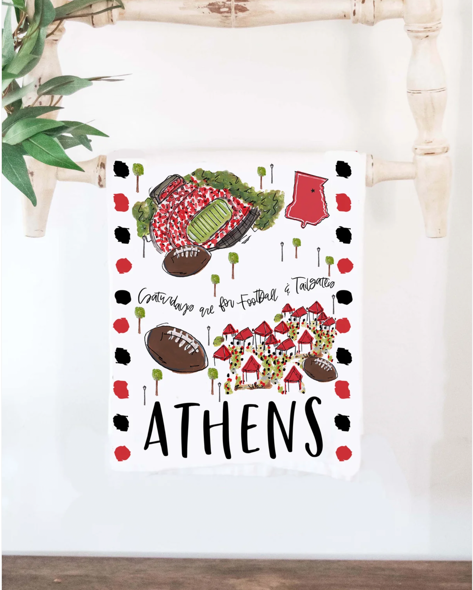 Athens Tea Towel