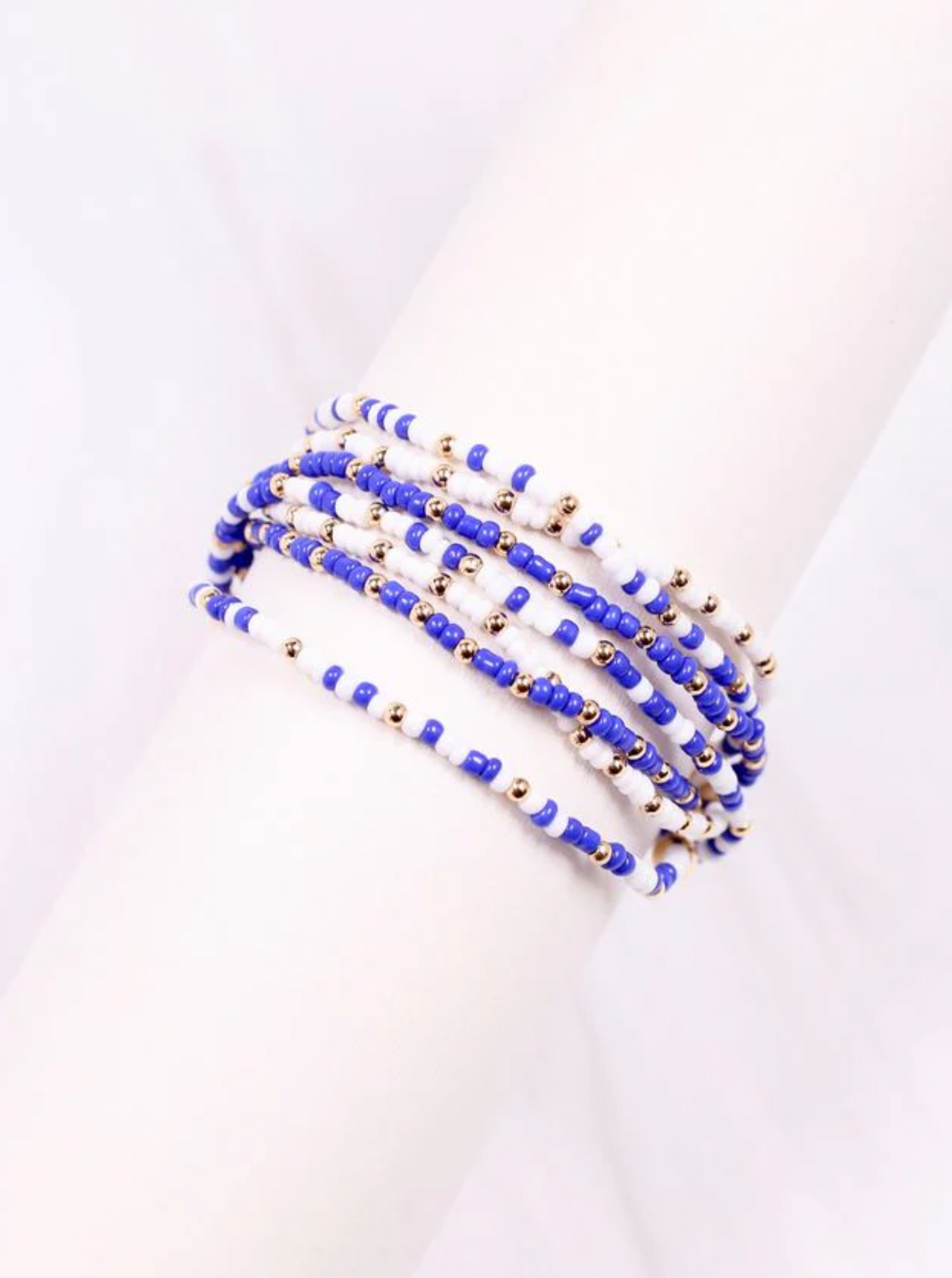 Touchdown Time Bracelet Set In Blue